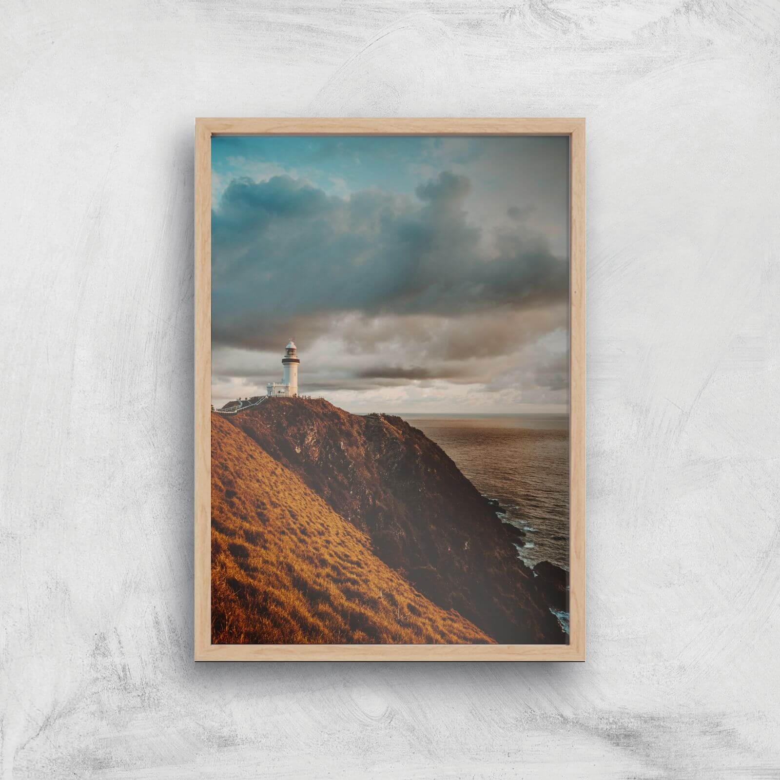 Liam Burleigh Lighthouse Art Print - A2 - Wood Frame