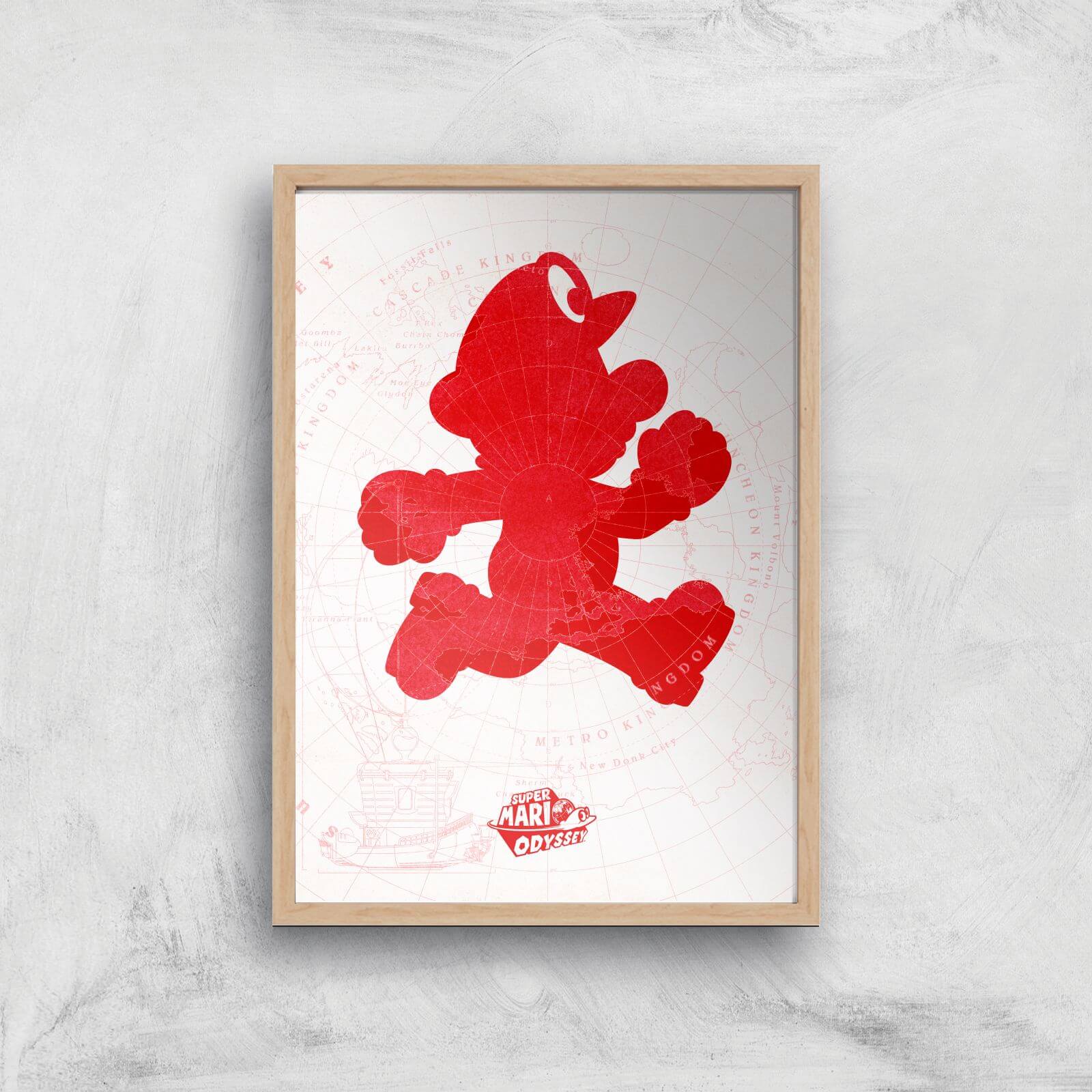 Nintendo Lets A Go Go Art Print - A2 - Wood Frame