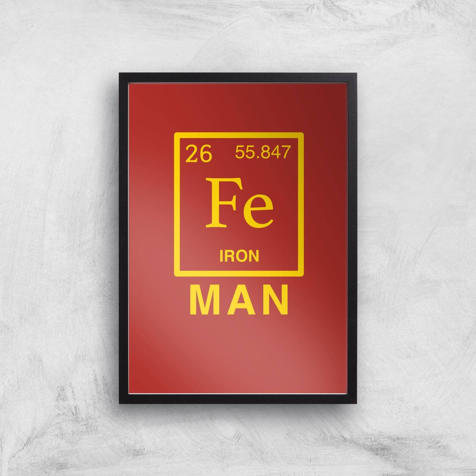 Fe Man Art Print - A3 - Black Frame