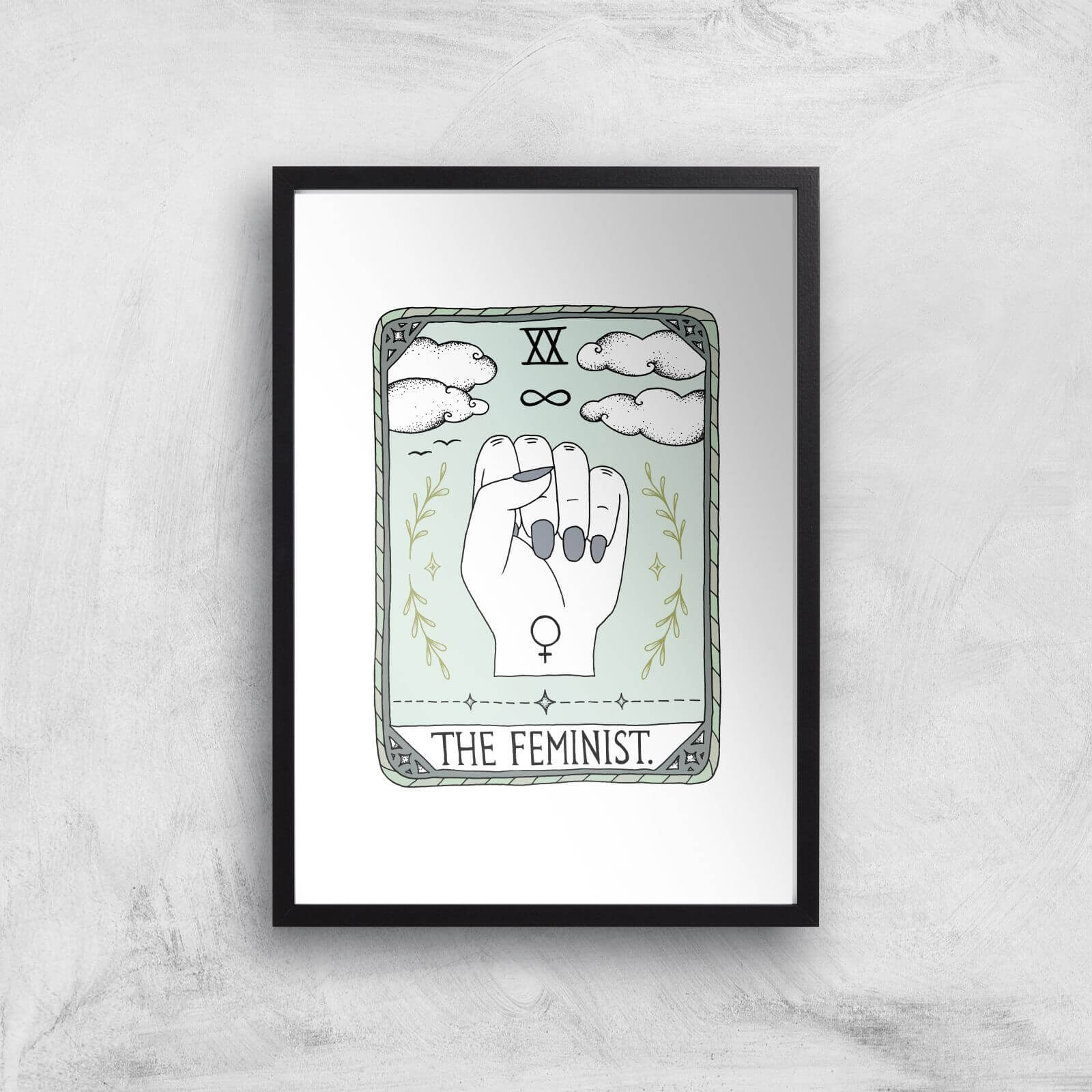 The Feminist Art Print - A3 - Black Frame