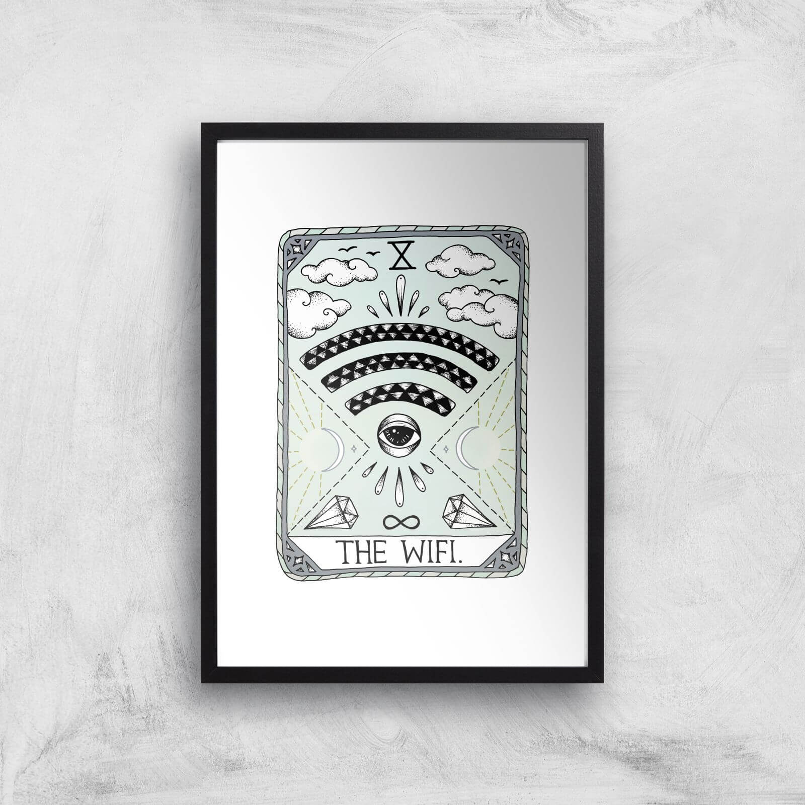The Wifi Art Print - A3 - Black Frame
