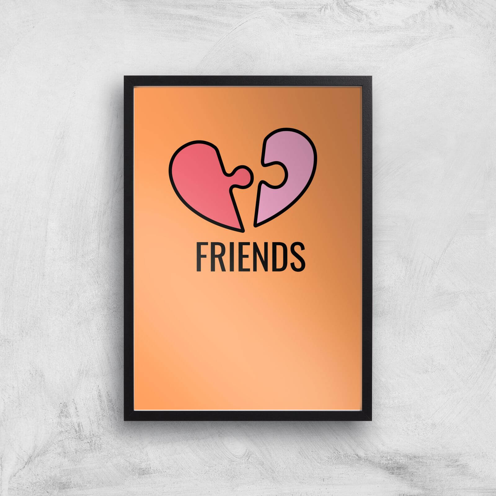Friends Art Print - A3 - Black Frame