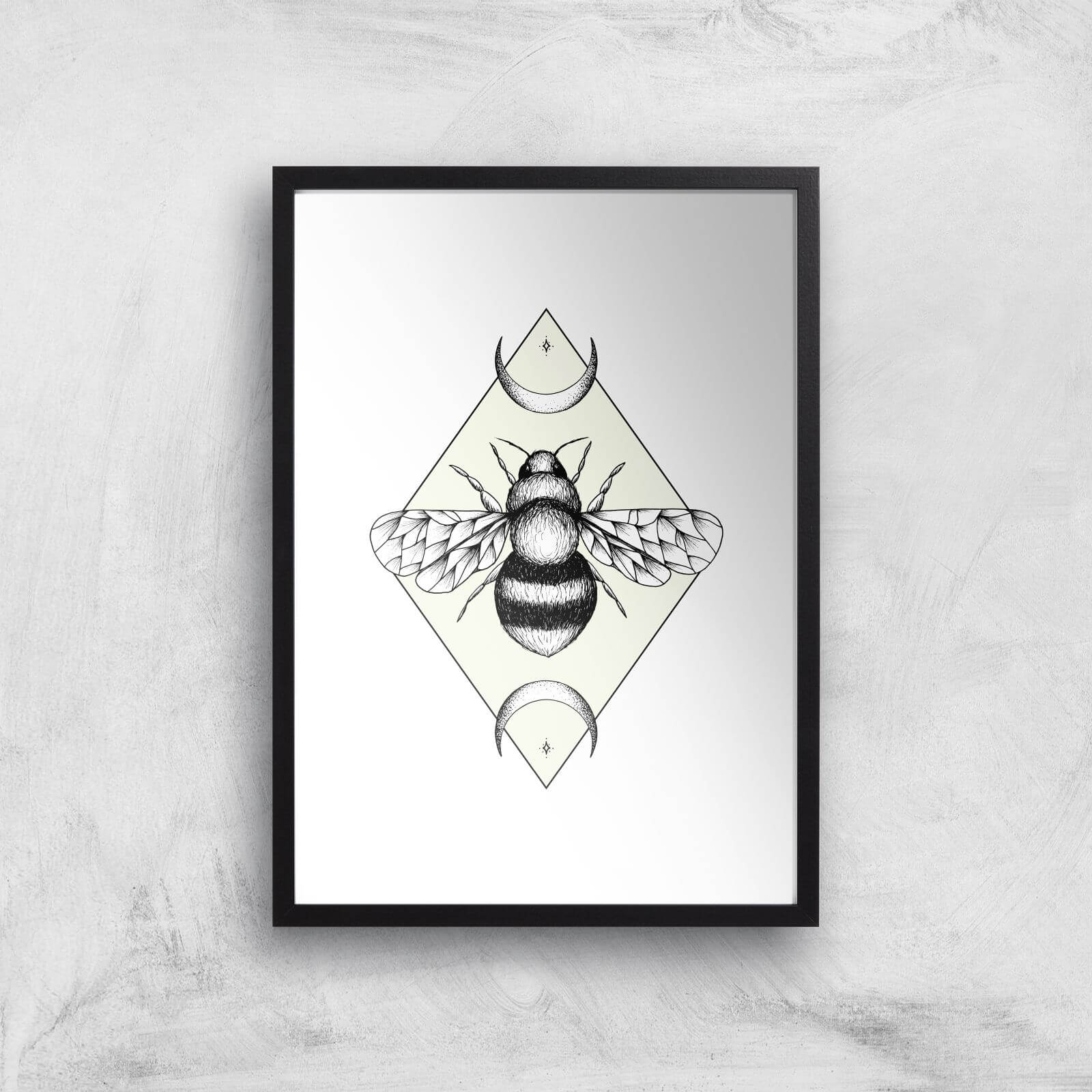 Bee Confident Art Print - A3 - Black Frame