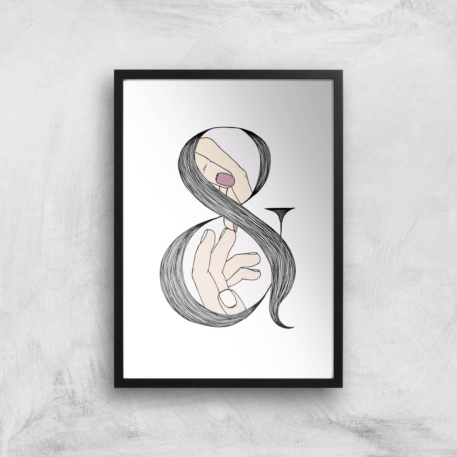 Me & You Art Print - A3 - Black Frame