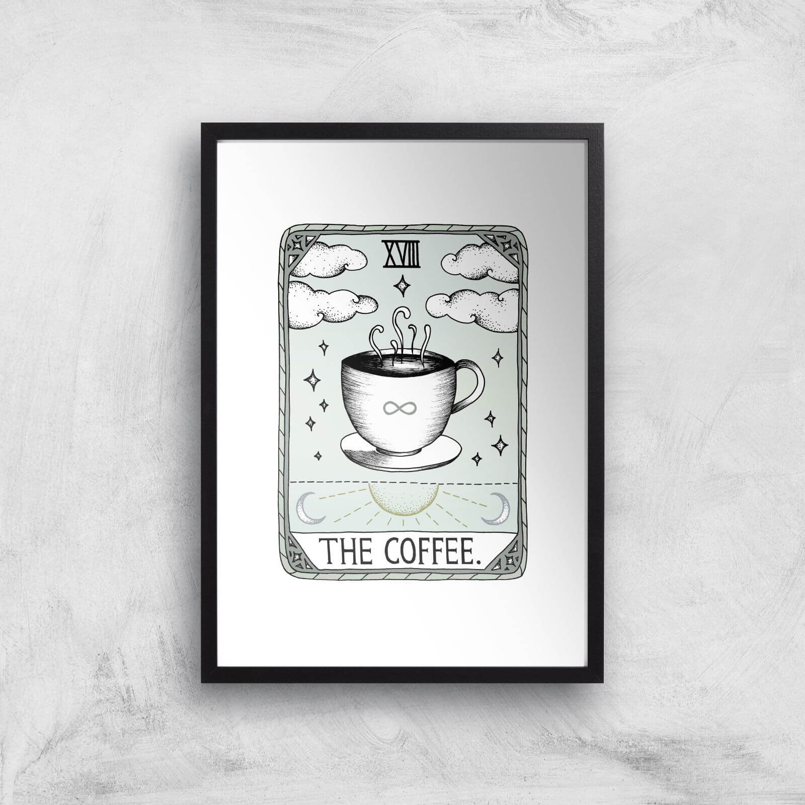 The Coffee Art Print - A3 - Black Frame