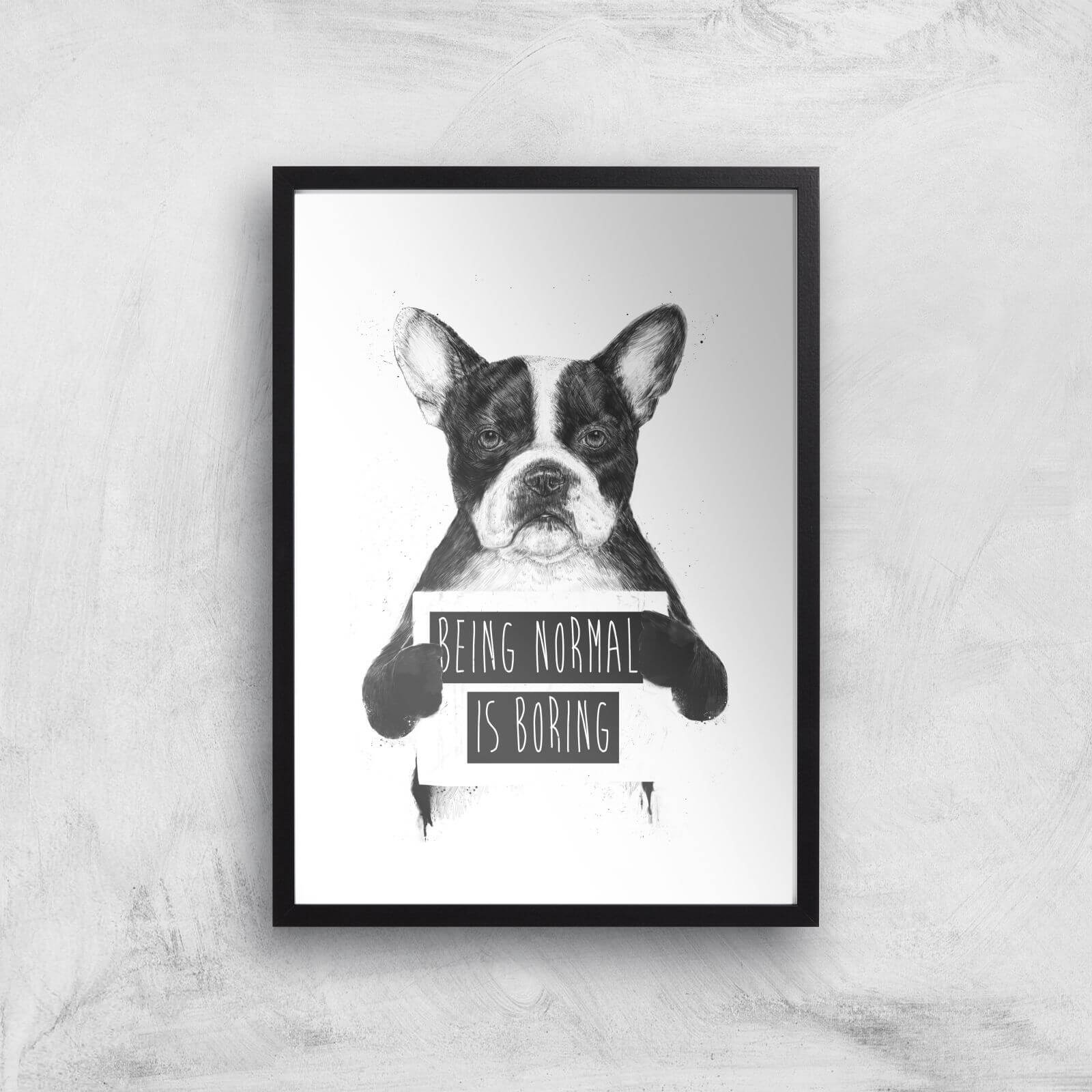 Balazs Solti Being Normal Is Boring Art Print - A3 - Black Frame