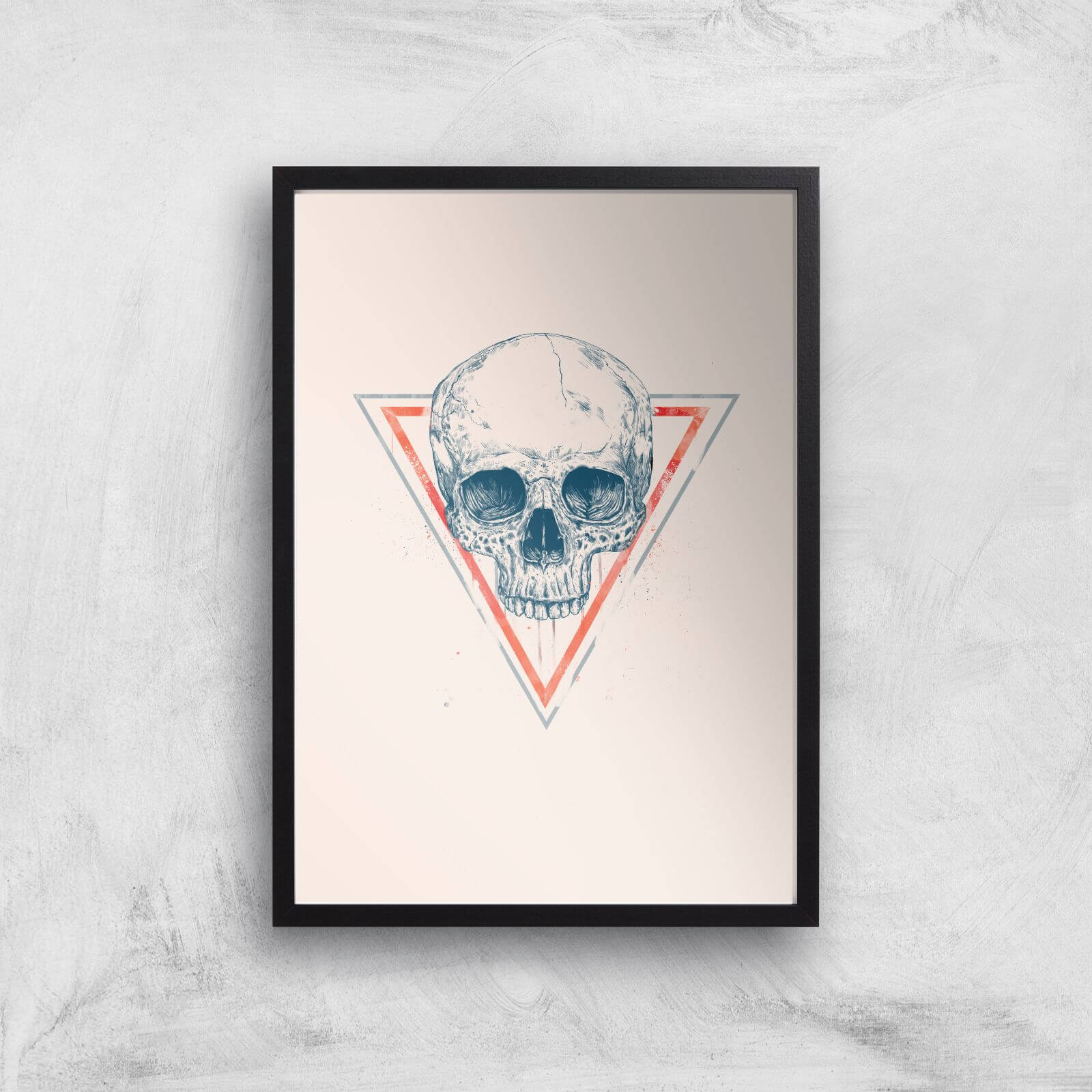 Balazs Solti Skull Art Print - A3 - Black Frame