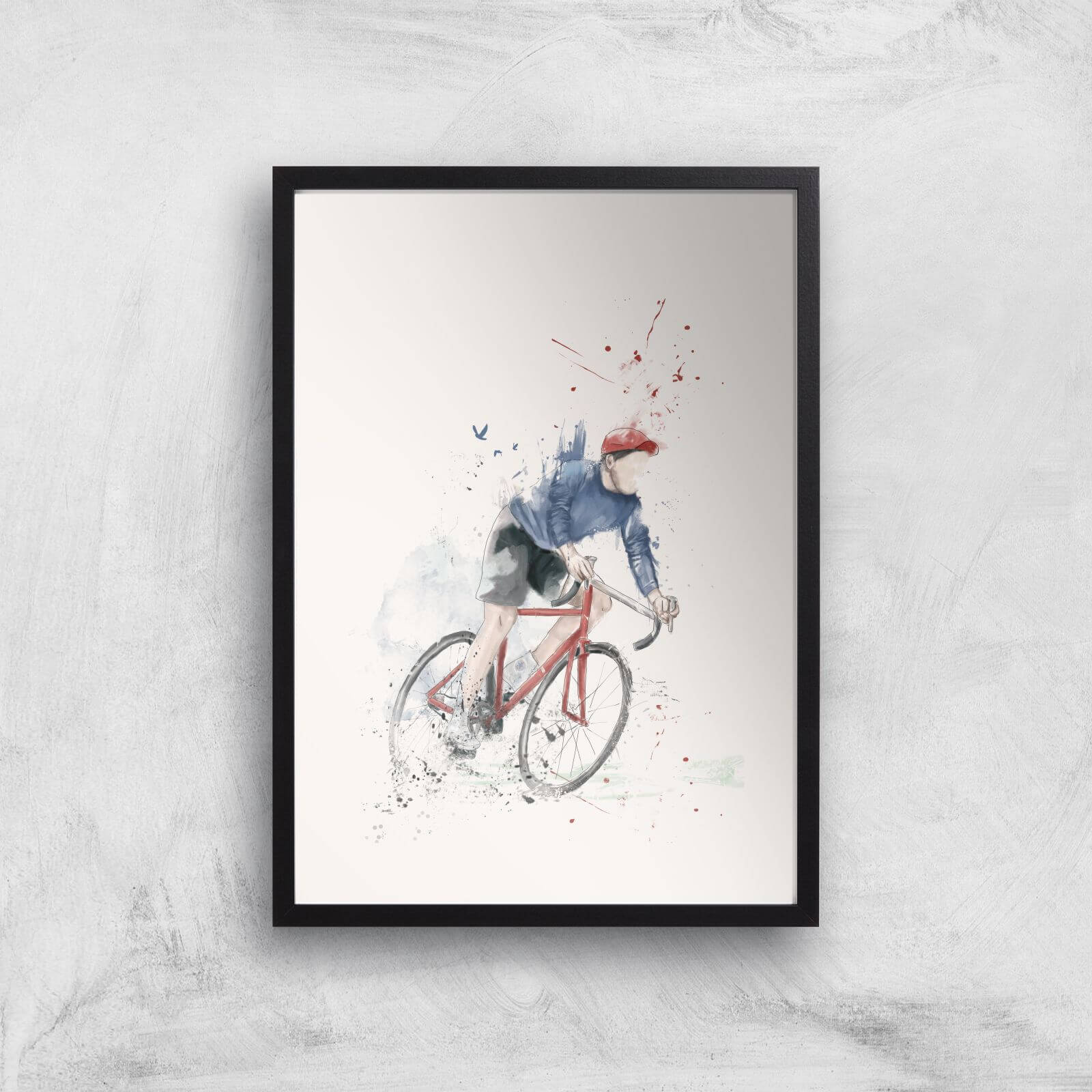 Balazs Solti Cycler Art Print - A3 - Black Frame