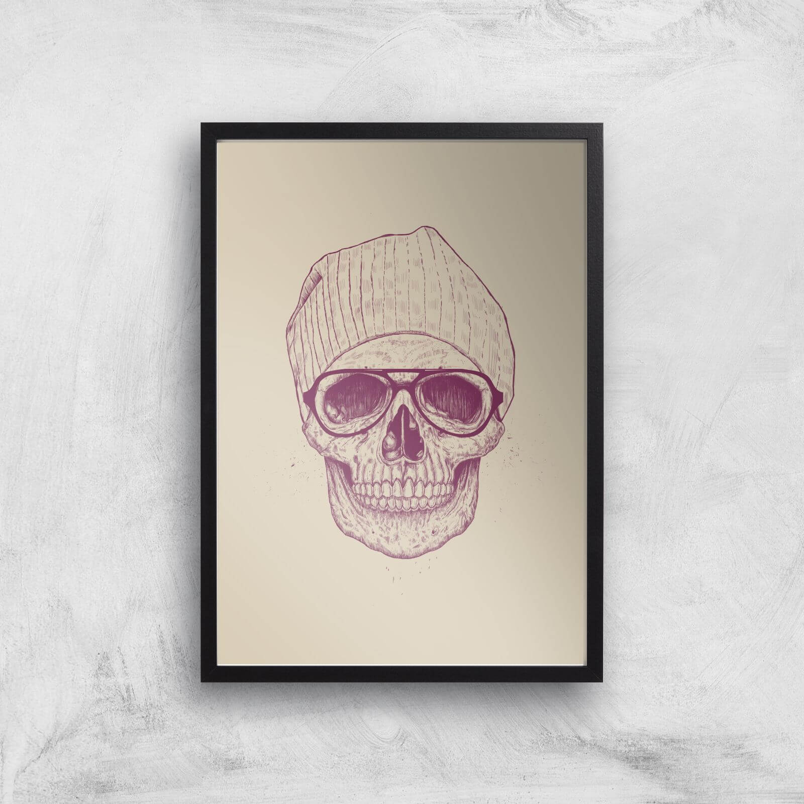 Balazs Solti Skull Art Print - A3 - Black Frame