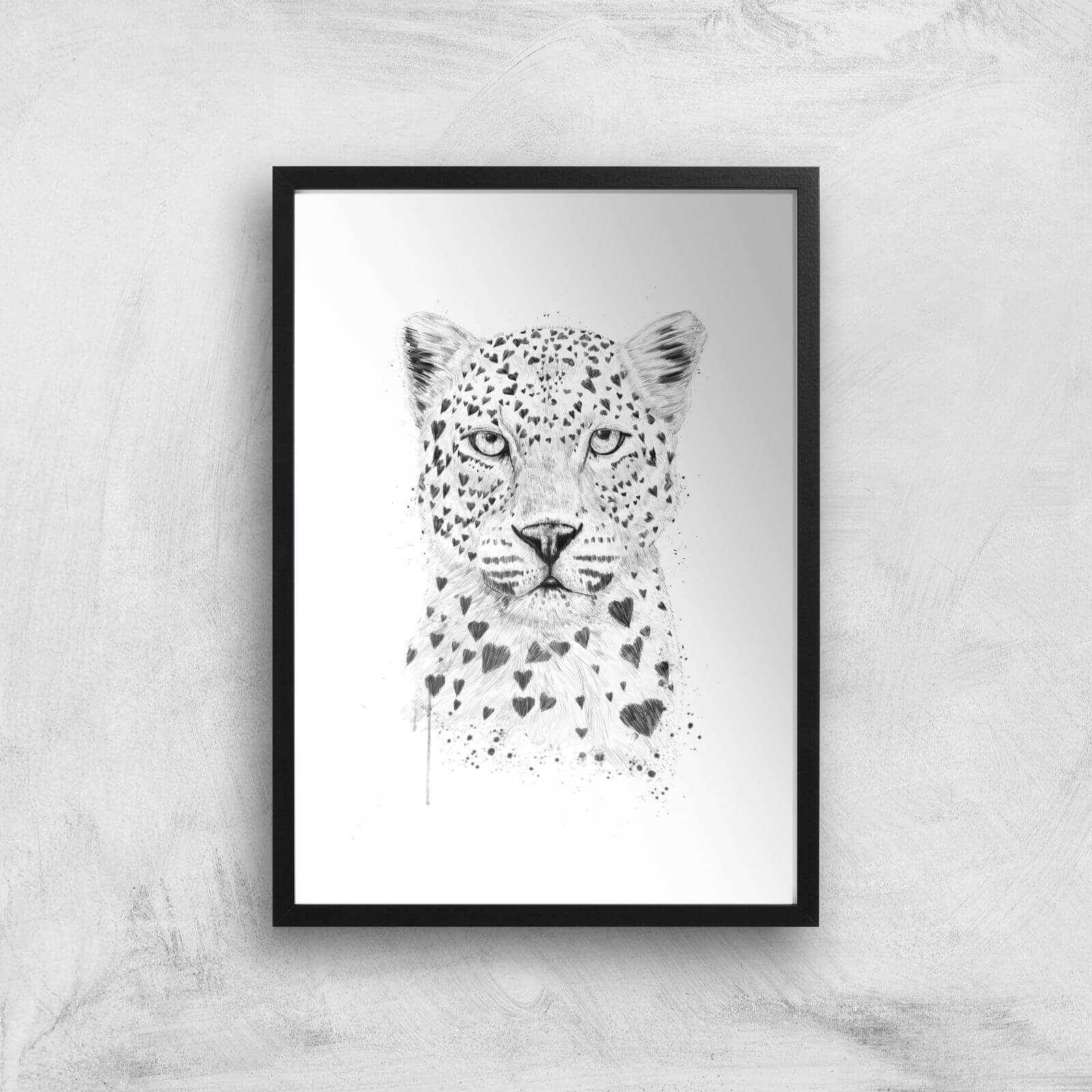 Balazs Solti Love Hearts Art Print - A3 - Black Frame