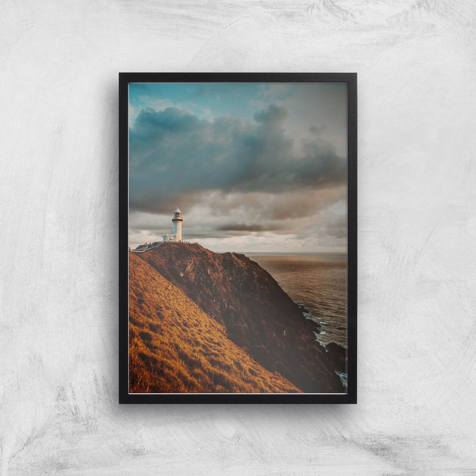 Liam Burleigh Lighthouse Art Print - A3 - Black Frame