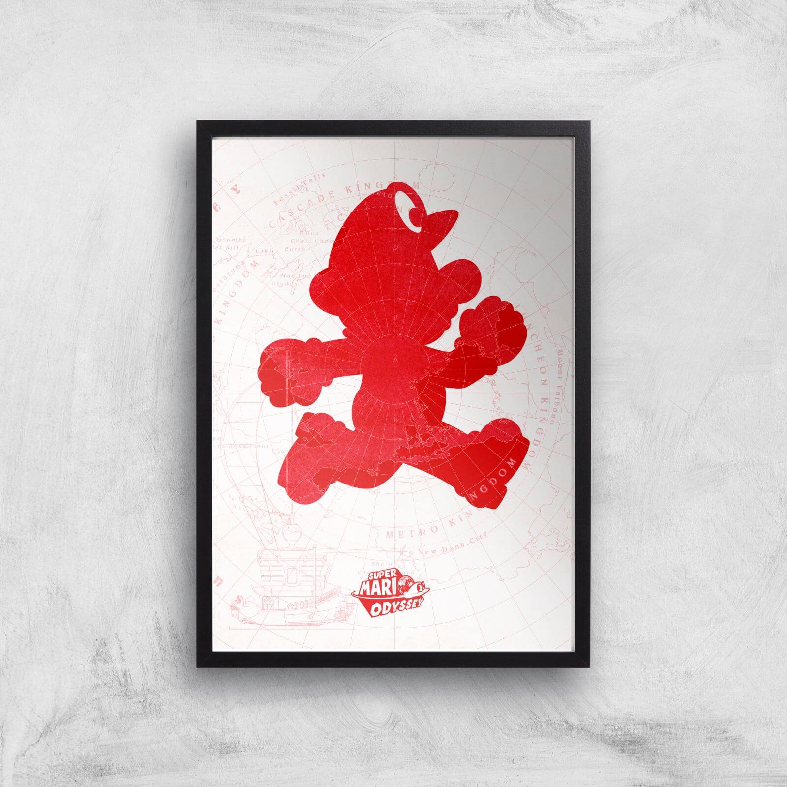 Nintendo Lets A Go Go Art Print - A3 - Black Frame