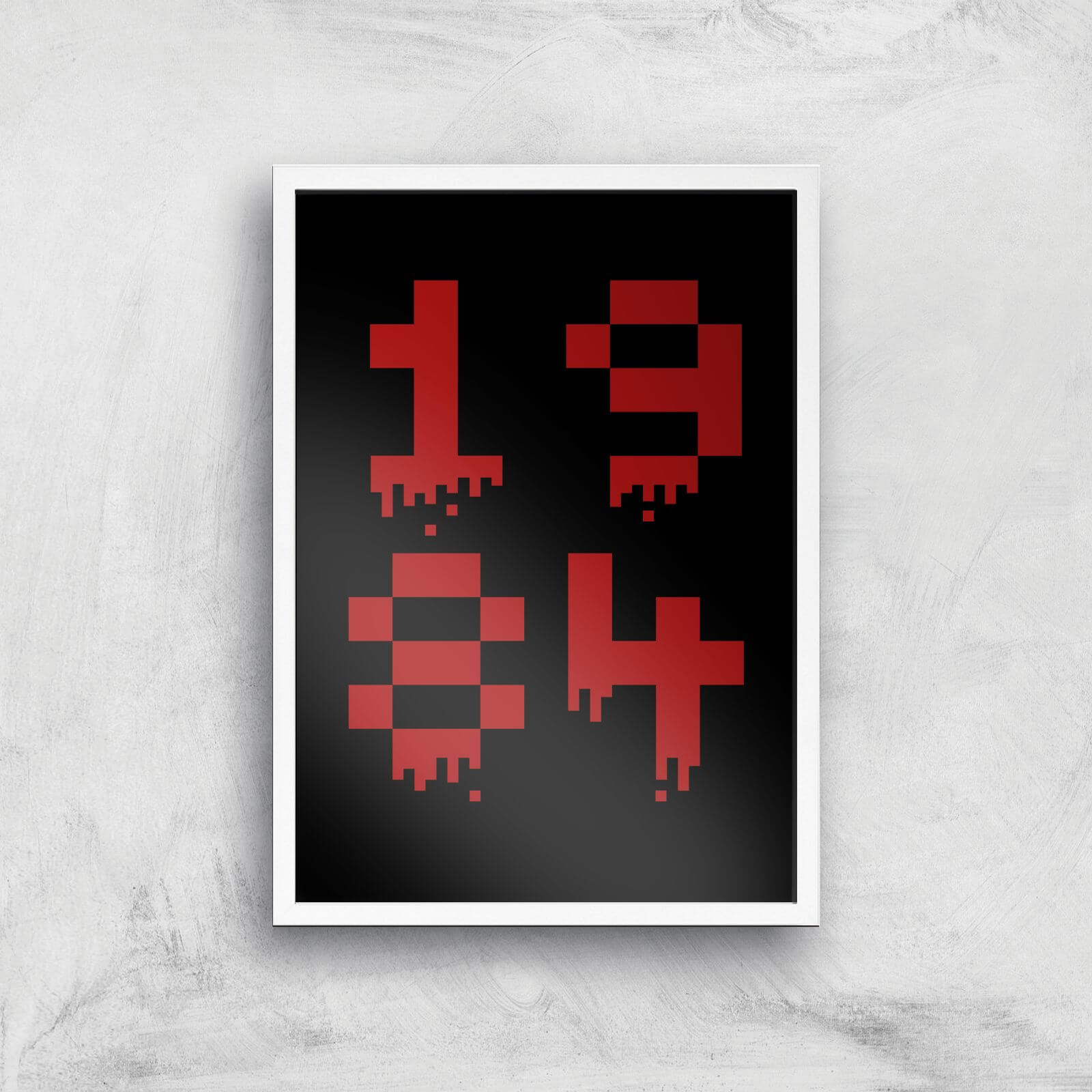 1984 Gaming Art Print - A3 - White Frame