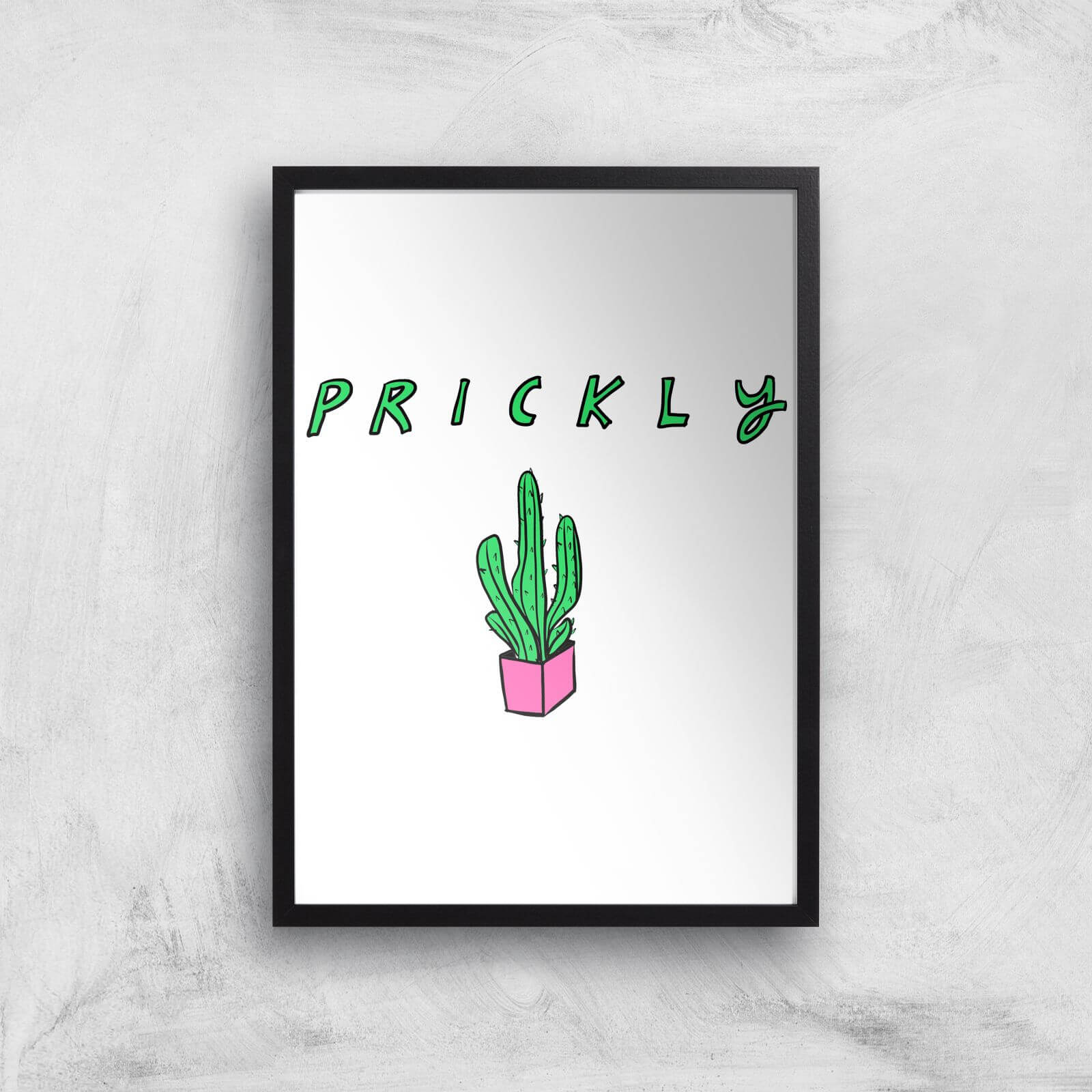 Rock On Ruby Prickly Art Print - A3 - Black Frame