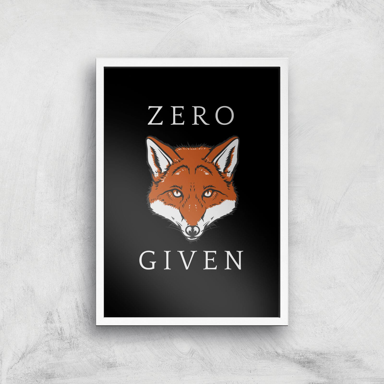 Zero Fox Given Art Print - A3 - White Frame