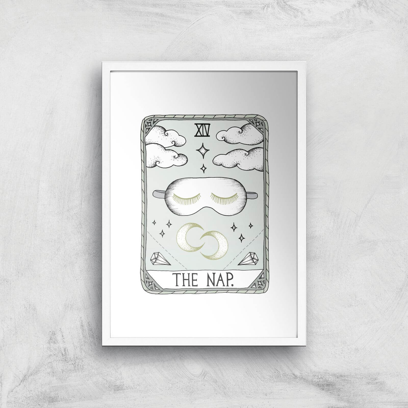 The Nap Art Print - A3 - White Frame