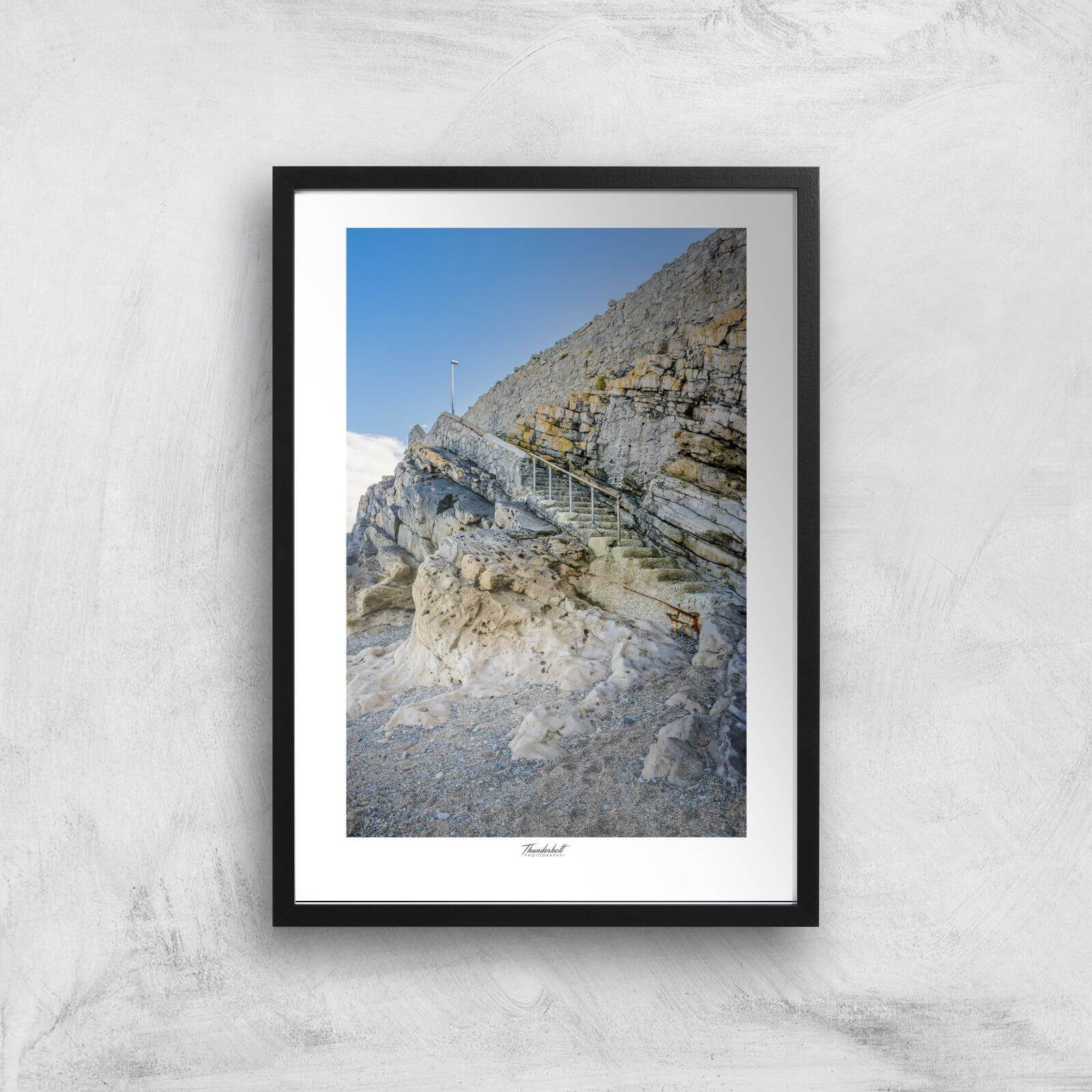 Llandudno Staircase Giclée Art Print - A2 - Black Frame