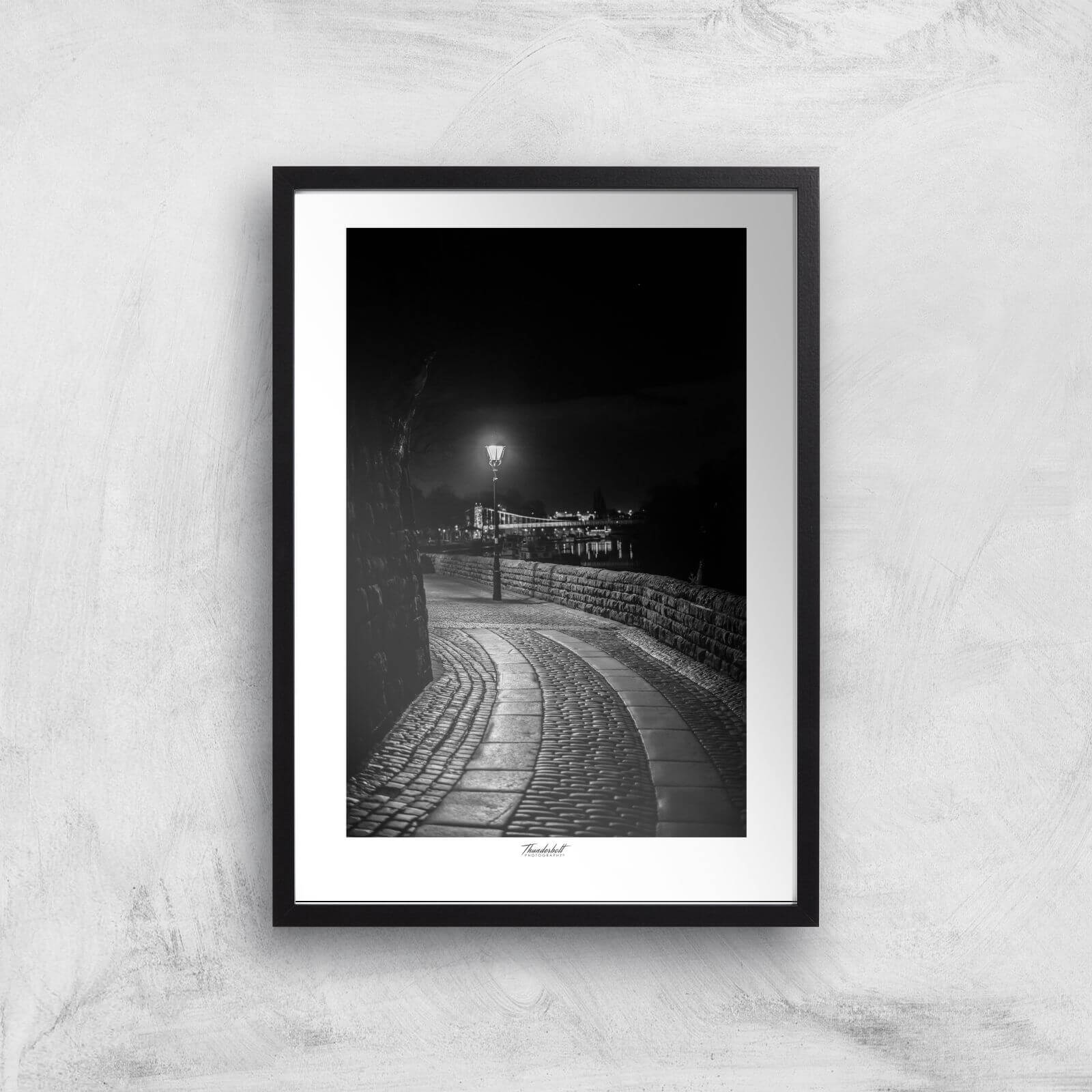 Chester Nightscape Giclée Art Print - A3 - Black Frame
