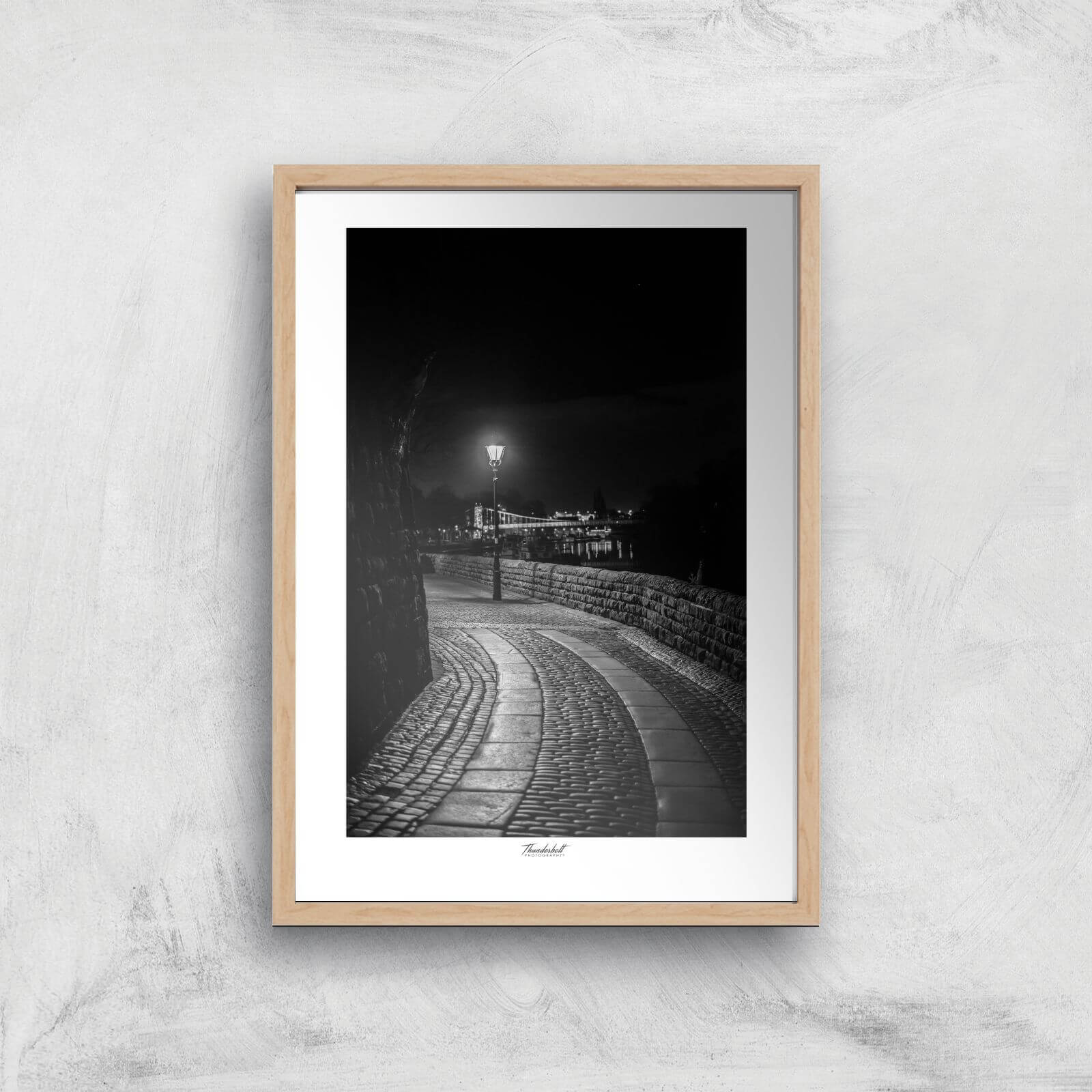 Chester Nightscape Giclée Art Print - A2 - Wooden Frame