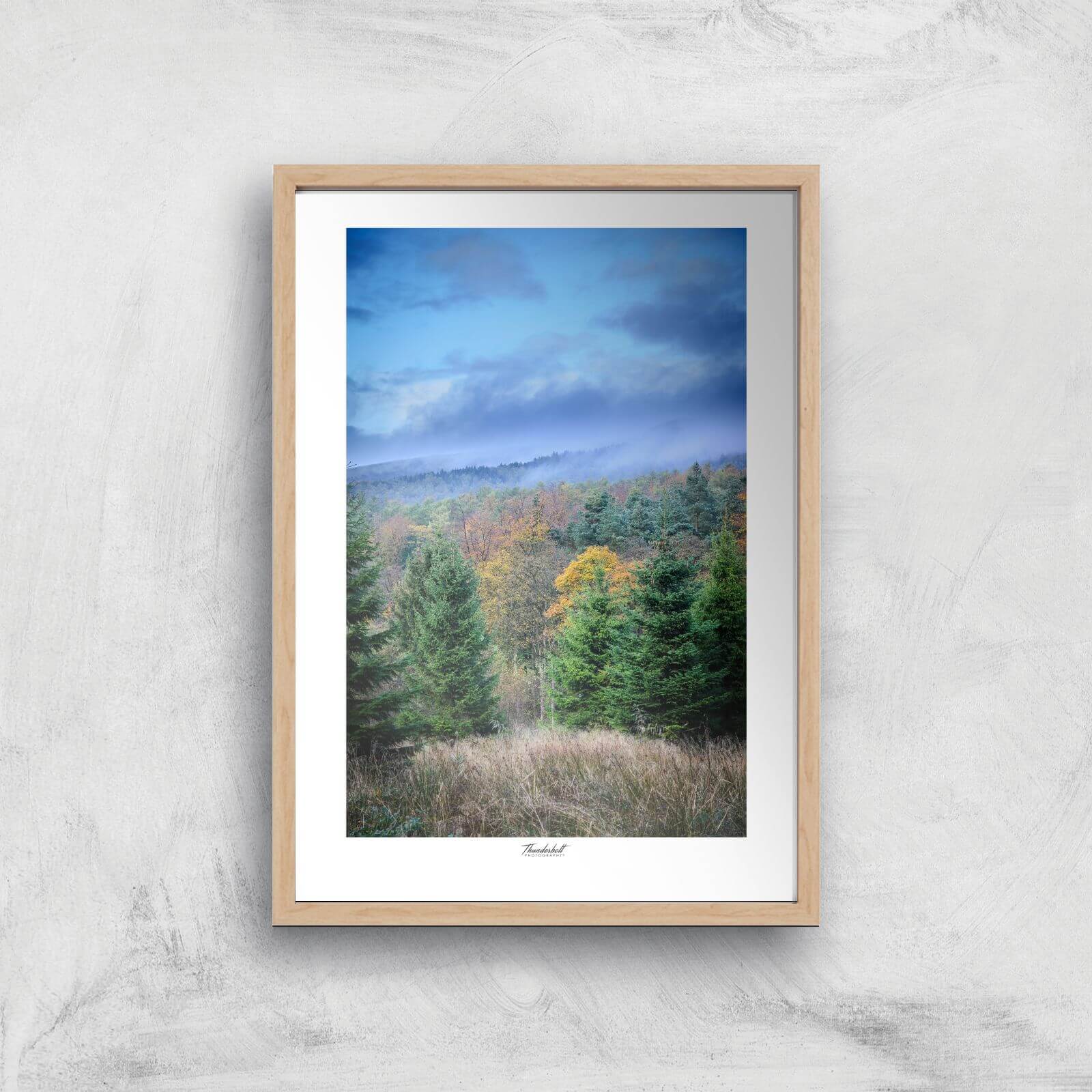 Macclesfield Forest Giclée Art Print - A4 - Wooden Frame