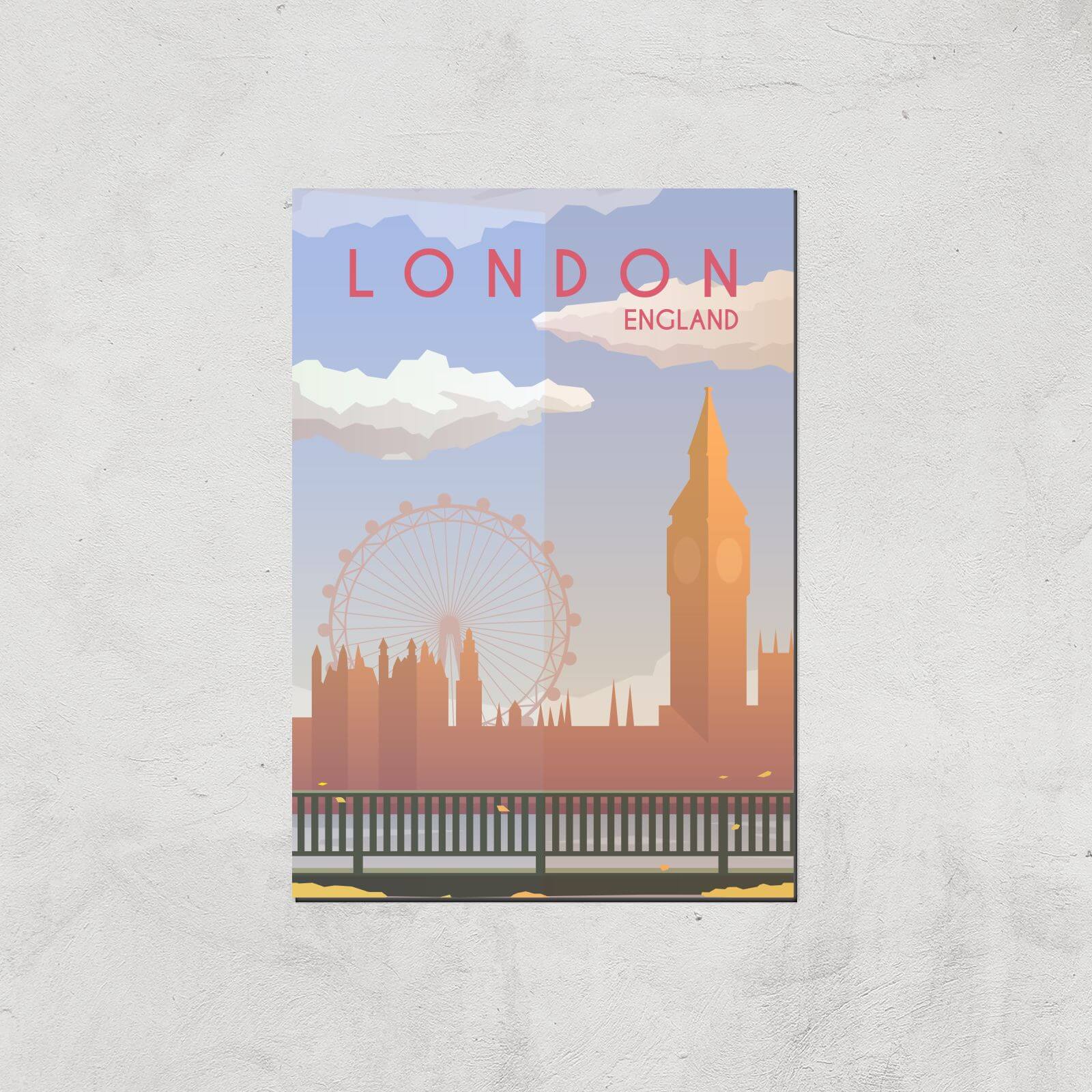 Visit... London Giclée Art Print - A4 - Print Only