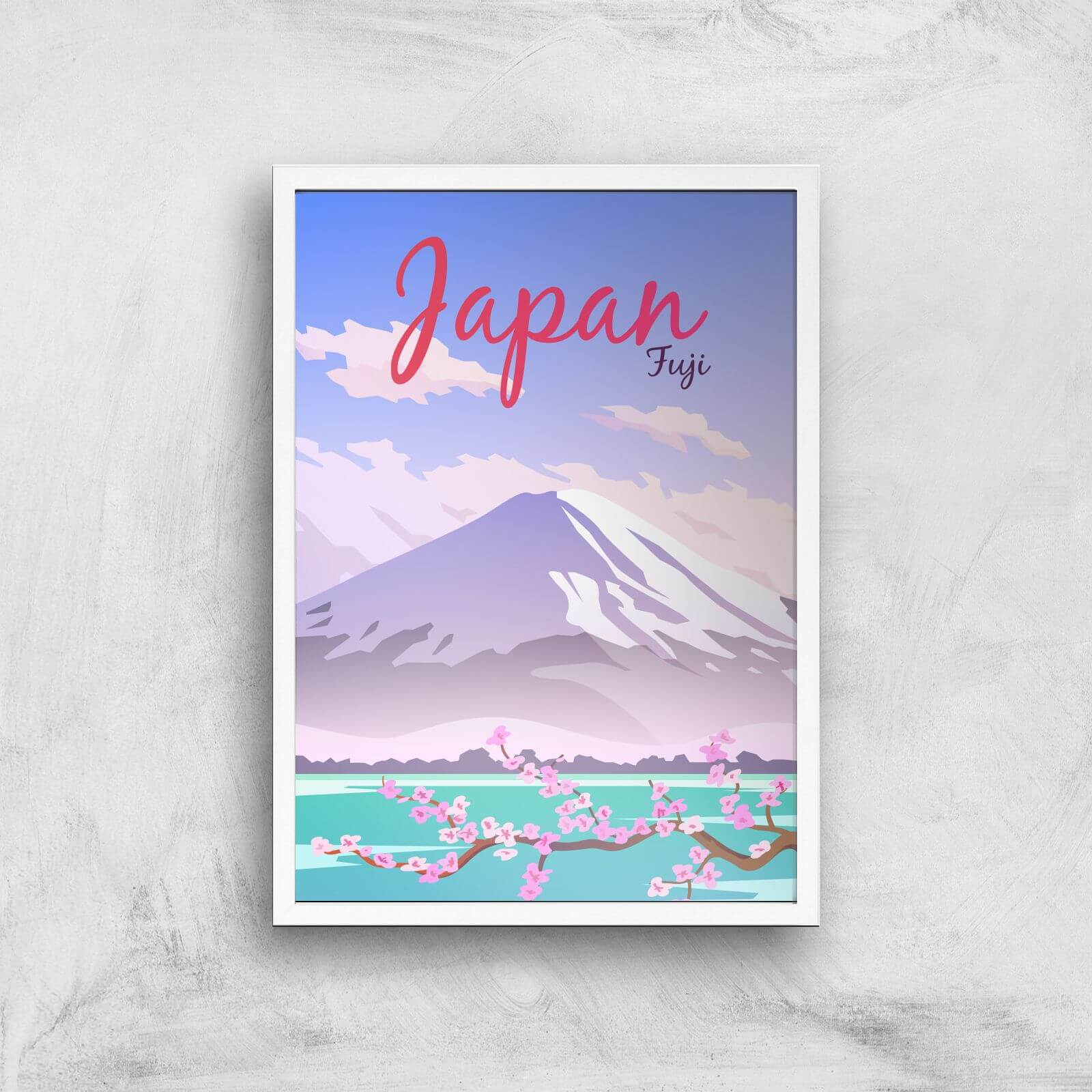 Visit... Japan Giclée Art Print - A3 - White Frame
