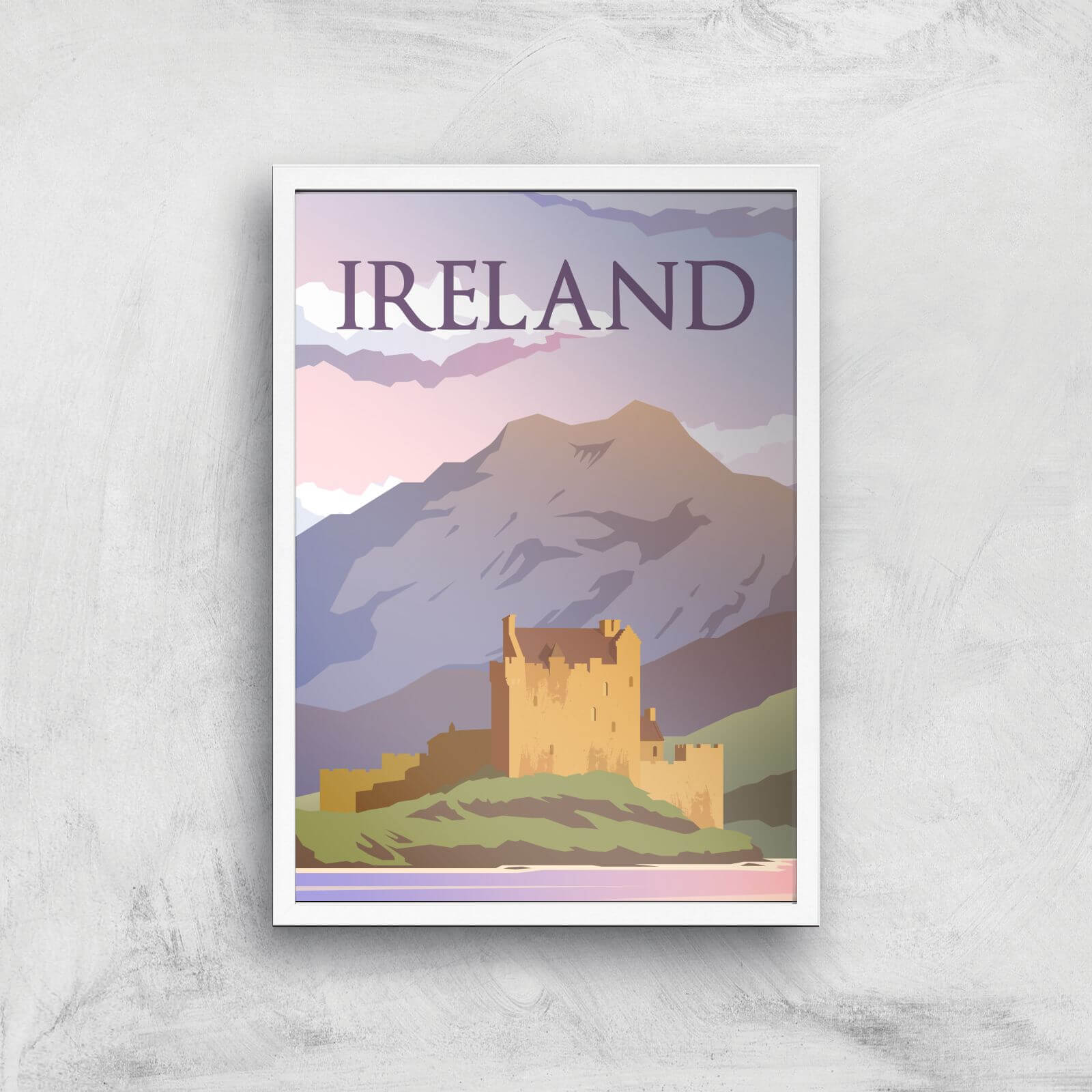 Visit... Ireland Giclée Art Print - A3 - White Frame