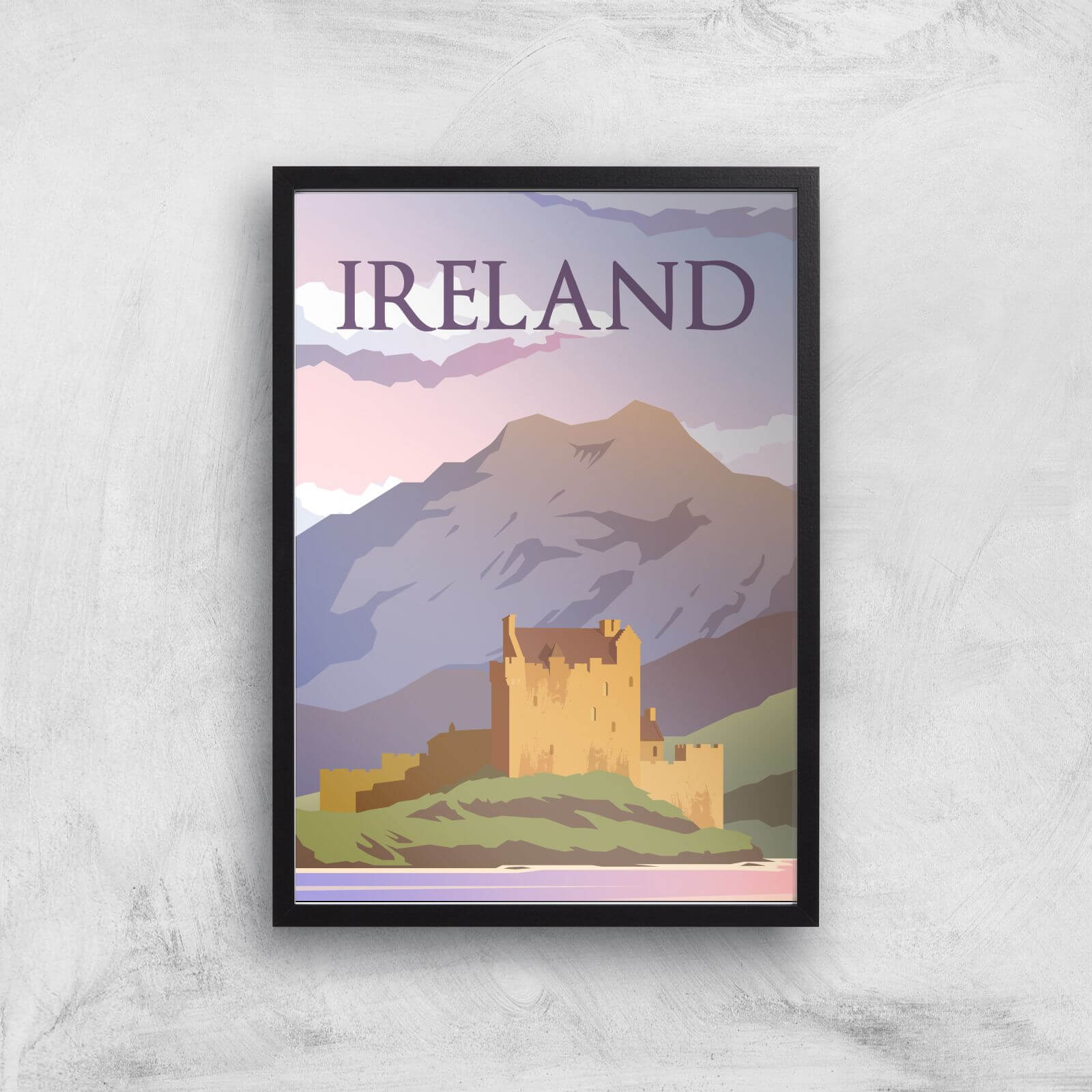 Visit... Ireland Giclée Art Print - A3 - Black Frame
