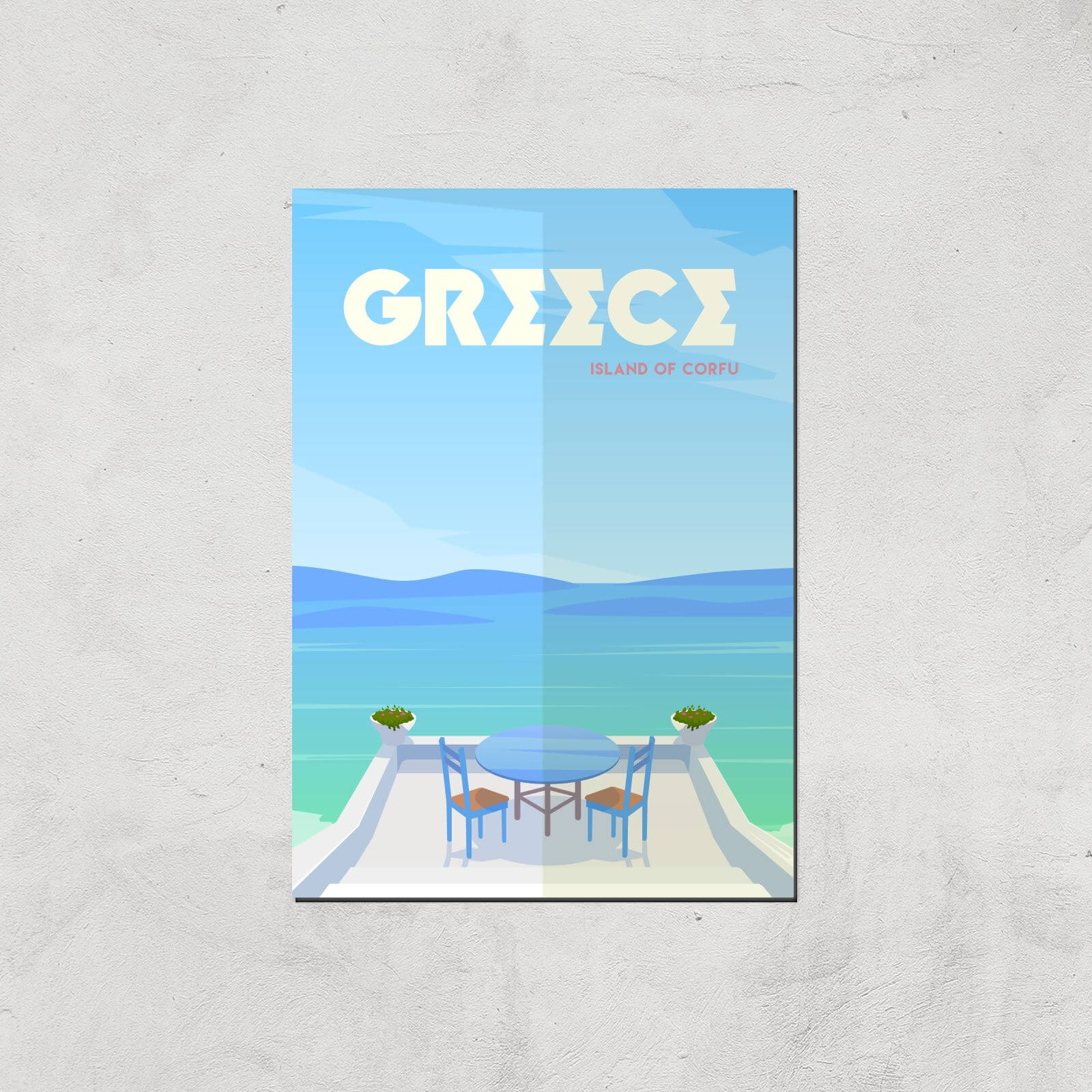 Visit... Greece Giclée Art Print - A2 - Print Only