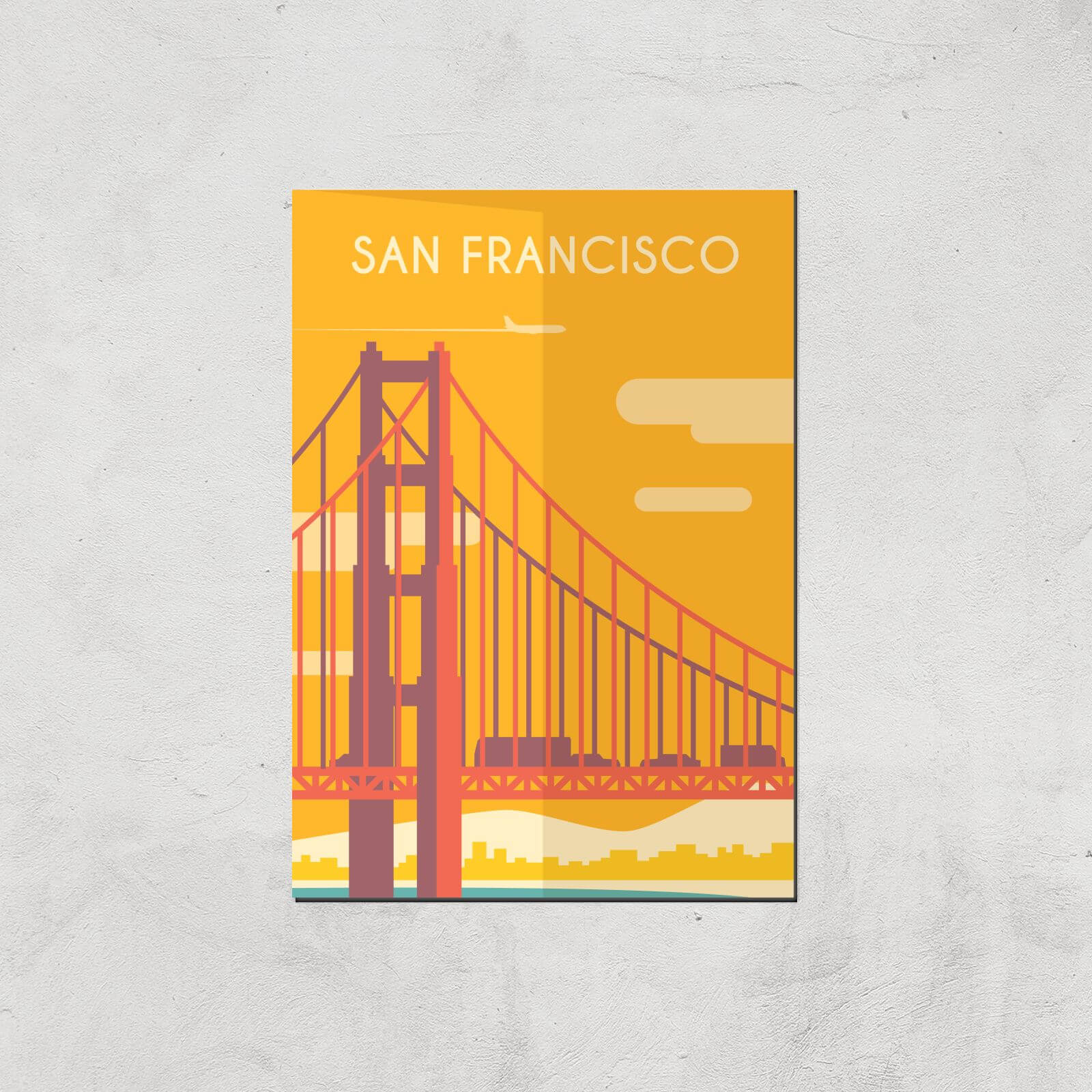 Visit... San Francisco Giclée Art Print - A4 - Print Only