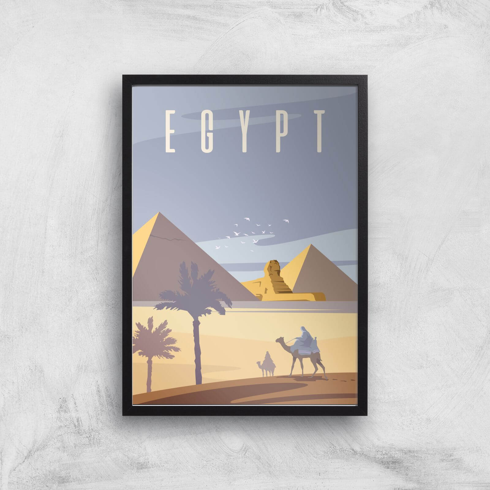Visit... Egypt Giclée Art Print - A3 - Black Frame
