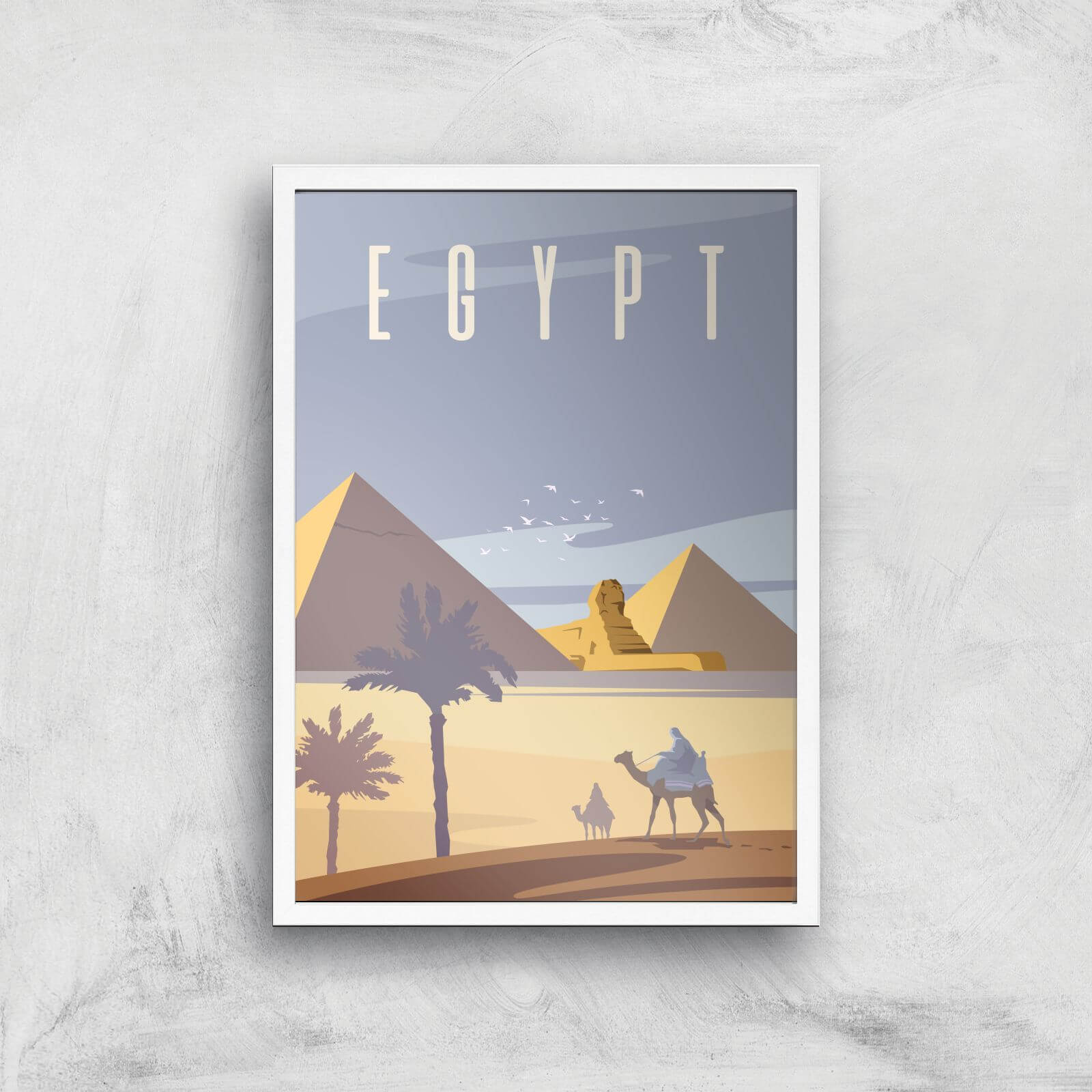Visit... Egypt Giclée Art Print - A2 - White Frame