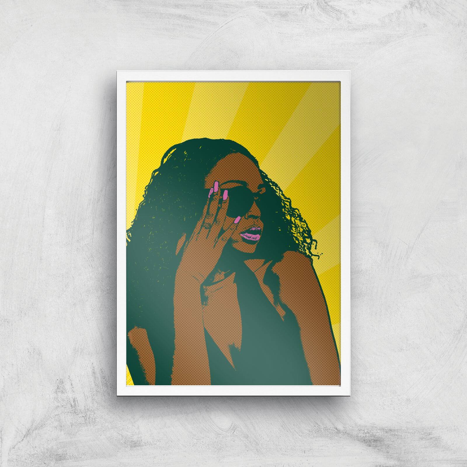 Summer Vibes Pop Inspired Giclée Art Print - A2 - White Frame