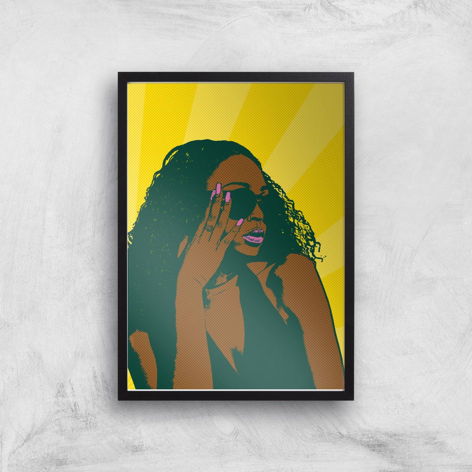 Summer Vibes Pop Inspired Giclée Art Print - A2 - Black Frame