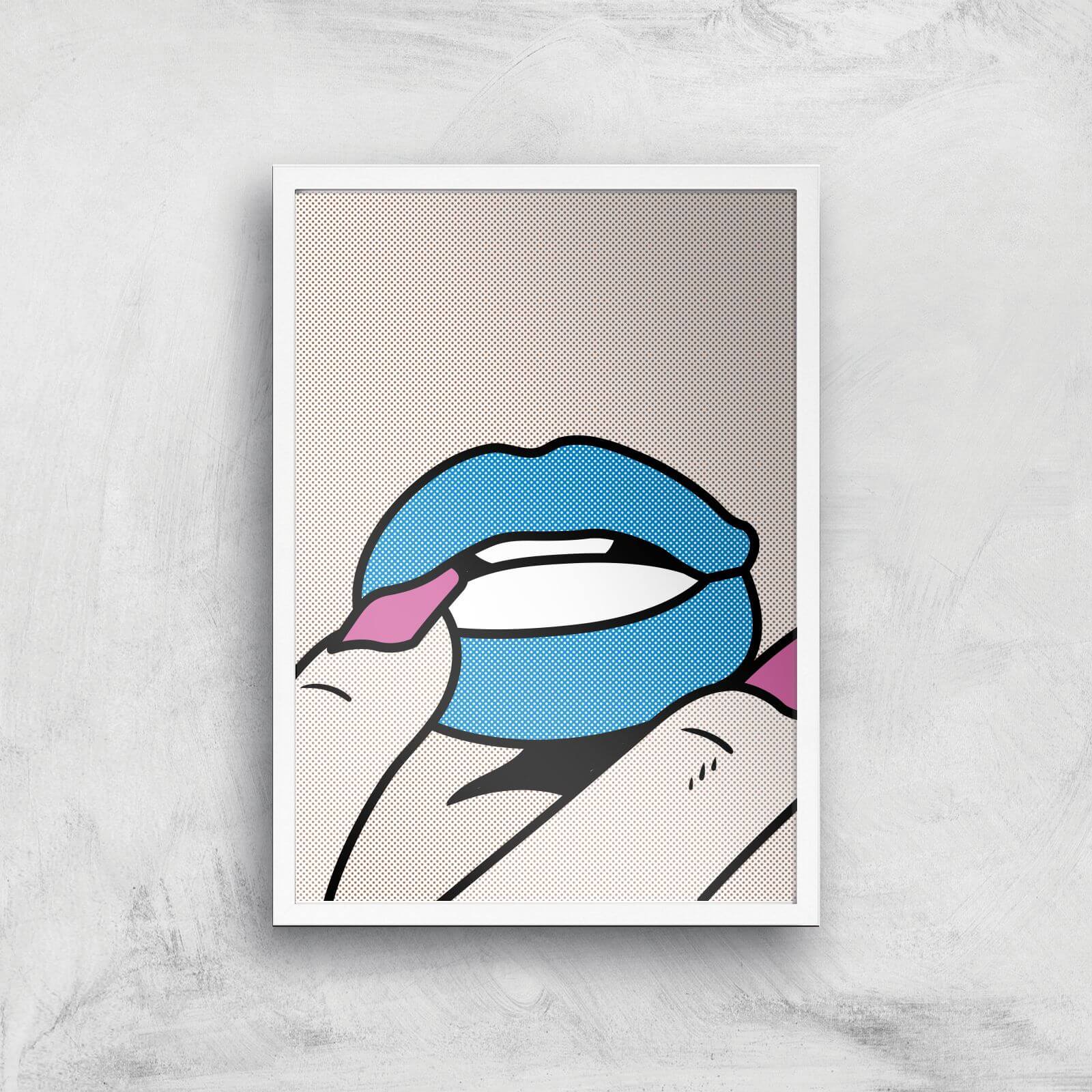 Tease Giclée Art Print - A2 - White Frame