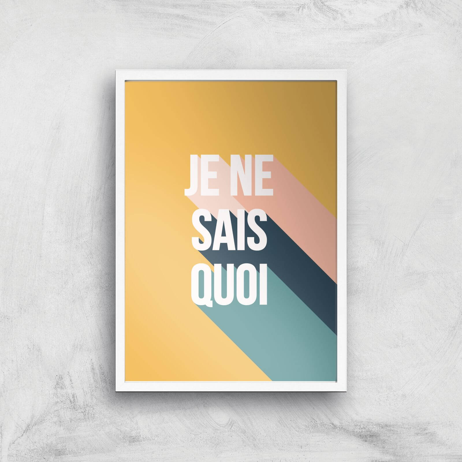 Je Ne Sais Quoi Giclée Art Print - A3 - White Frame