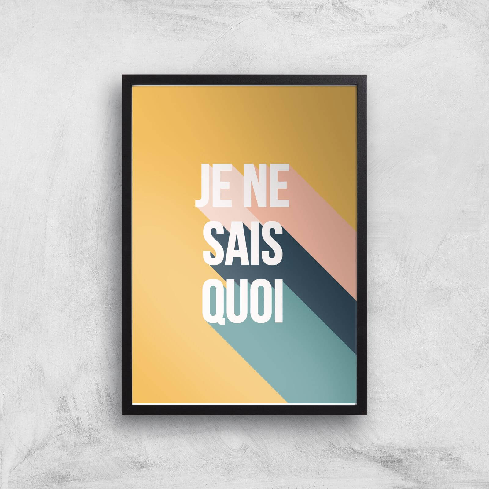 Je Ne Sais Quoi Giclée Art Print - A3 - Black Frame