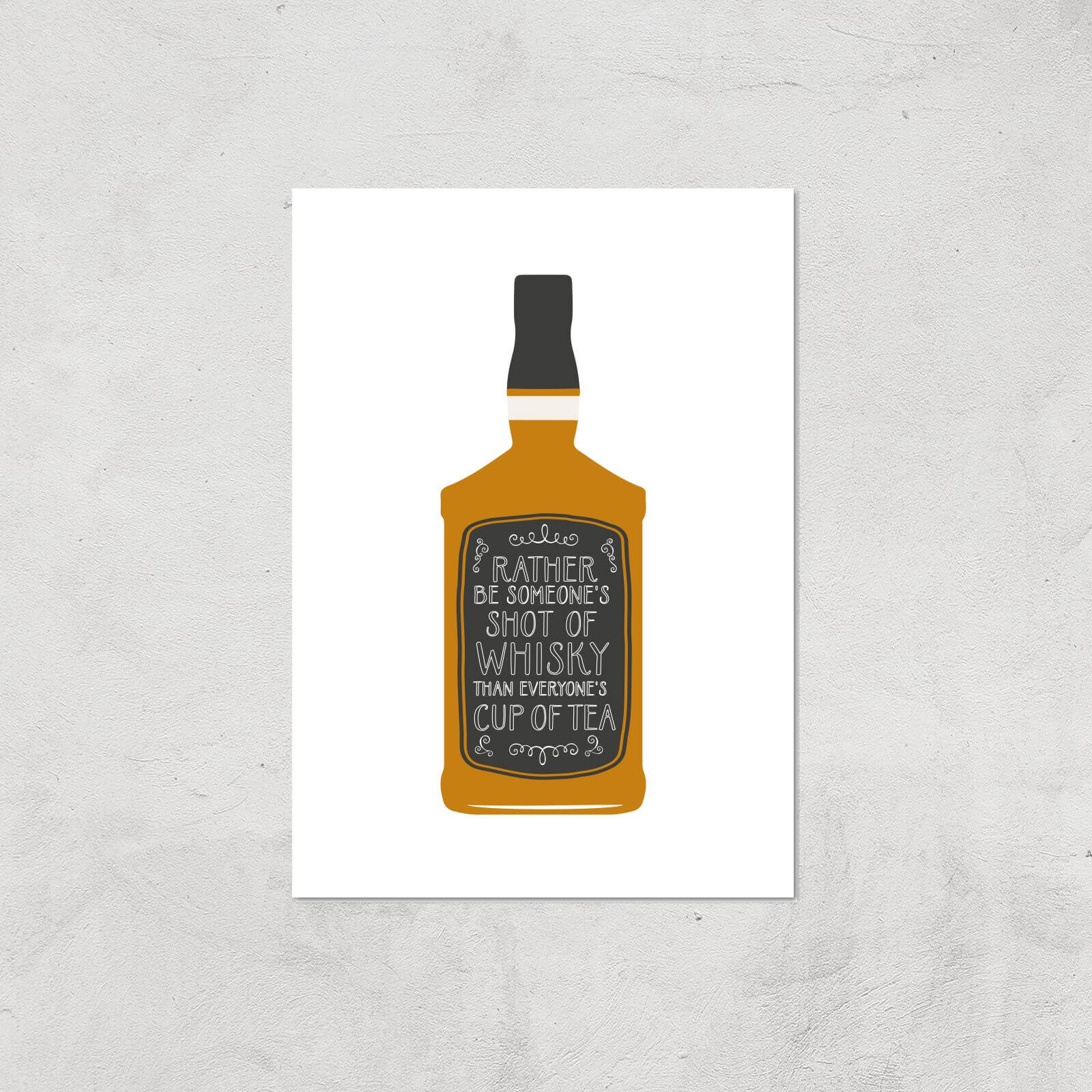 Shot Of Whiskey Giclée Art Print - A2 - Print Only