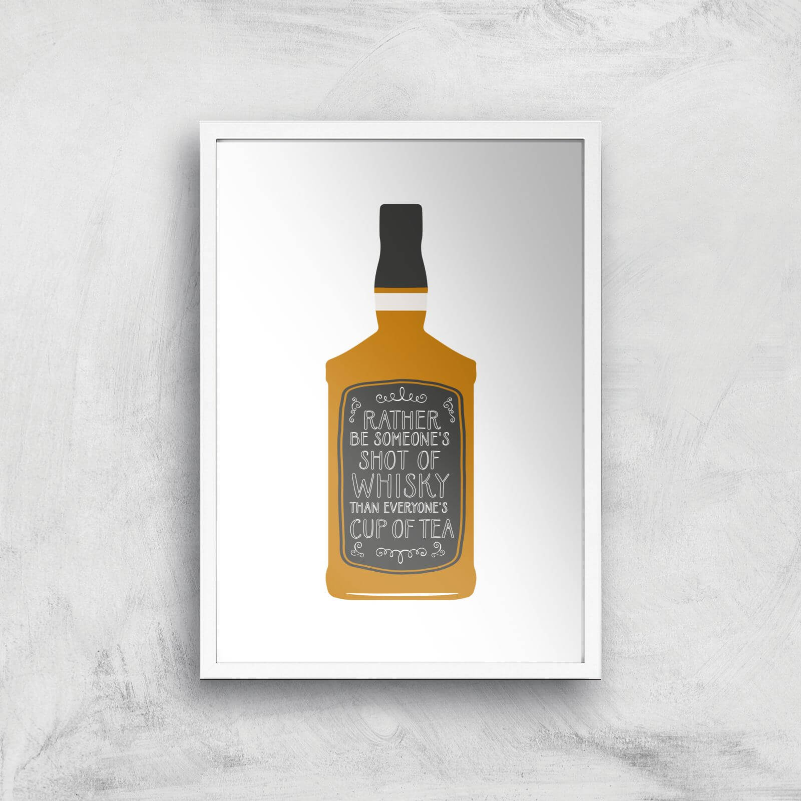 Shot Of Whiskey Giclée Art Print - A2 - White Frame