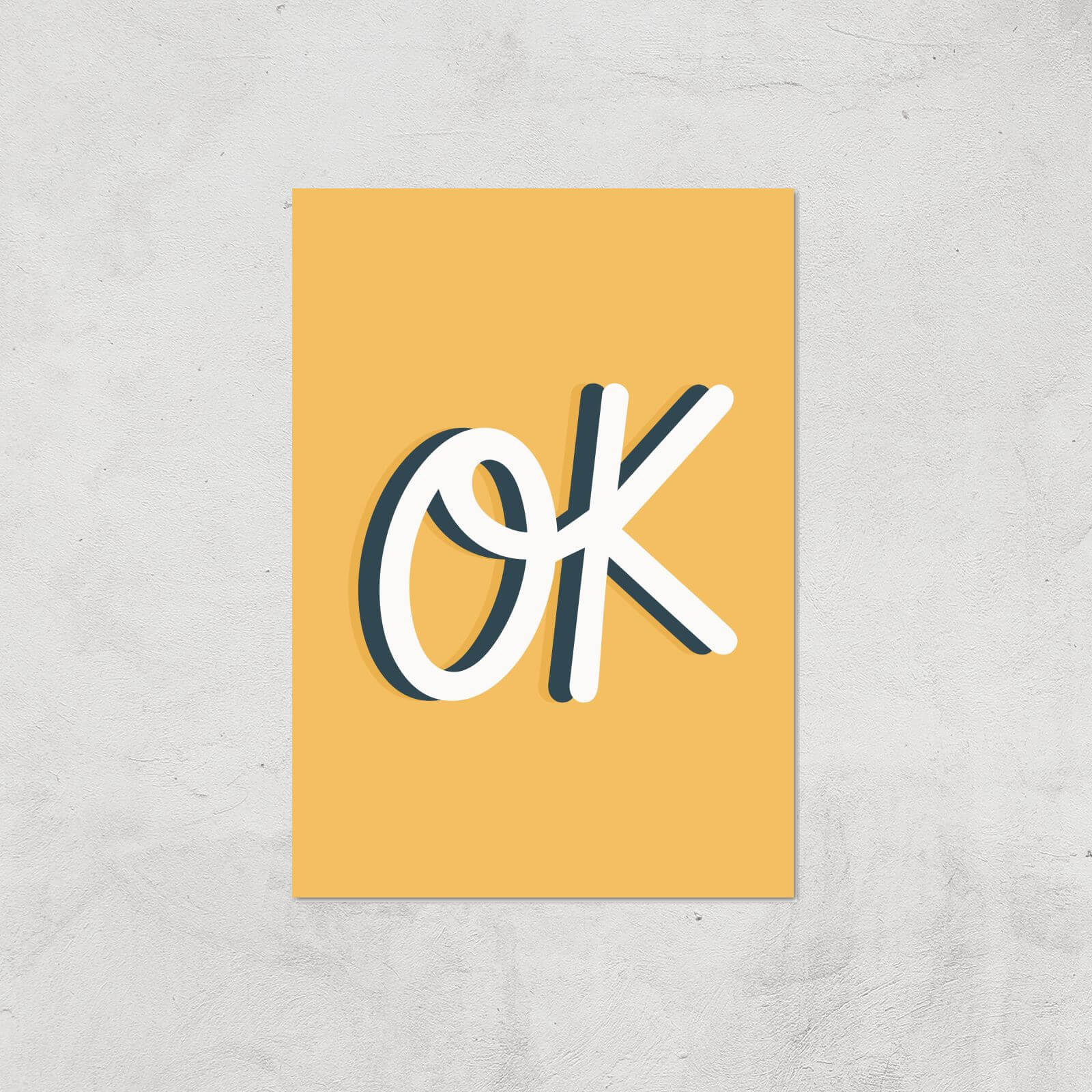 Ok Giclée Art Print - A4 - Print Only