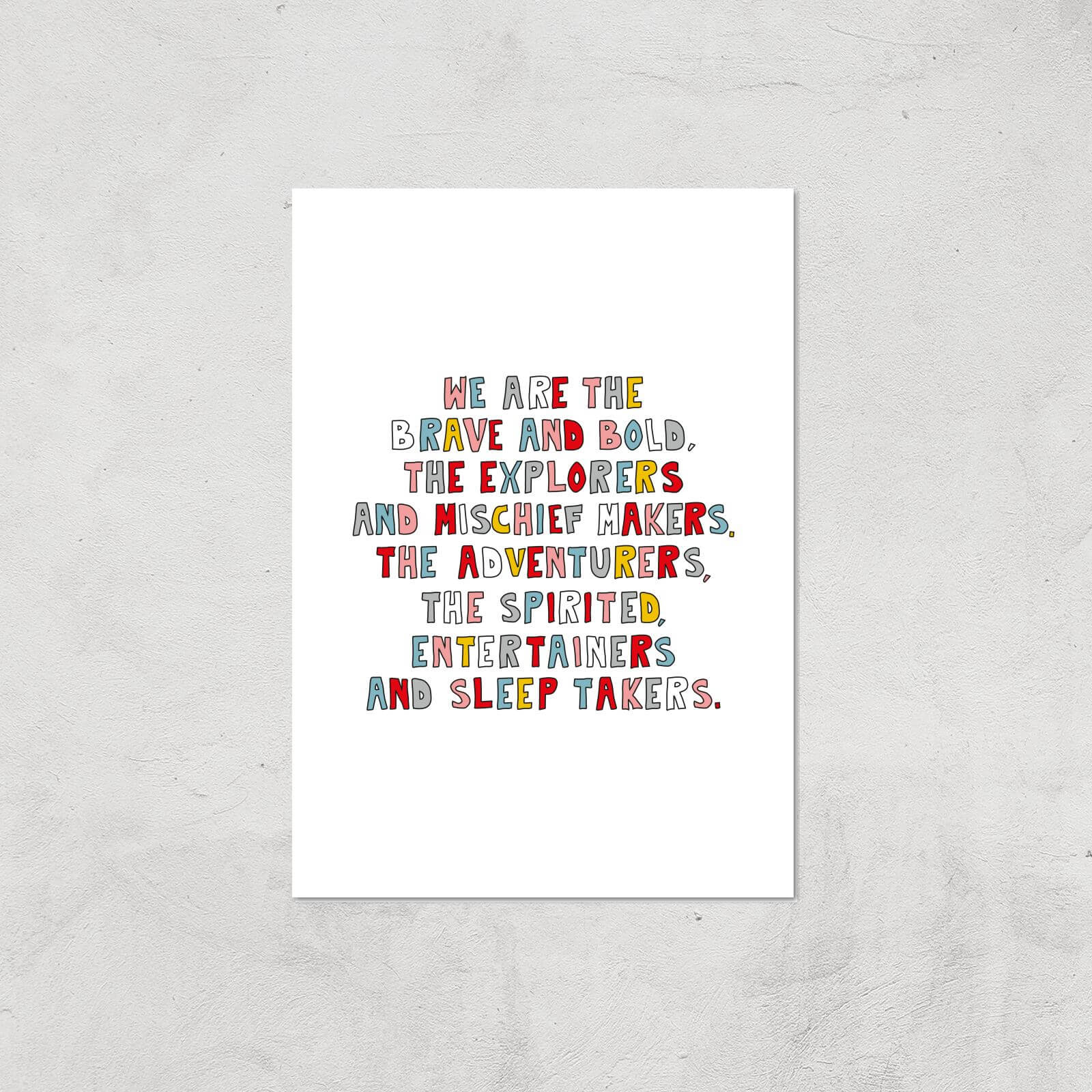 We Are The Young Giclée Art Print - A4 - Print Only