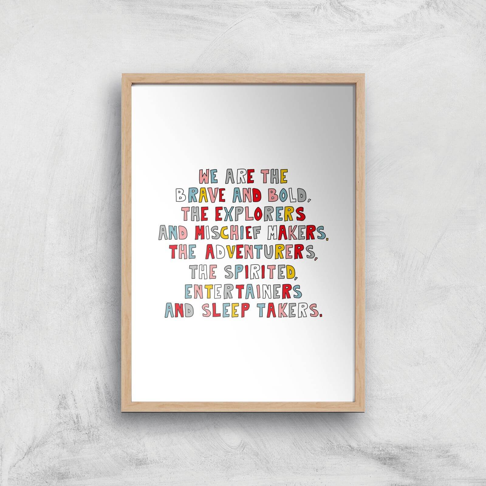 We Are The Young Giclée Art Print - A2 - Wooden Frame