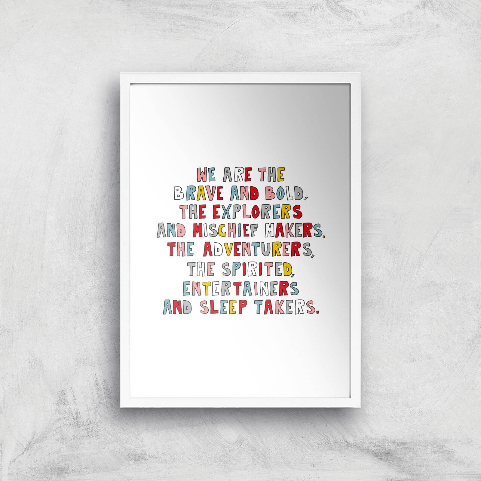 We Are The Young Giclée Art Print - A2 - White Frame