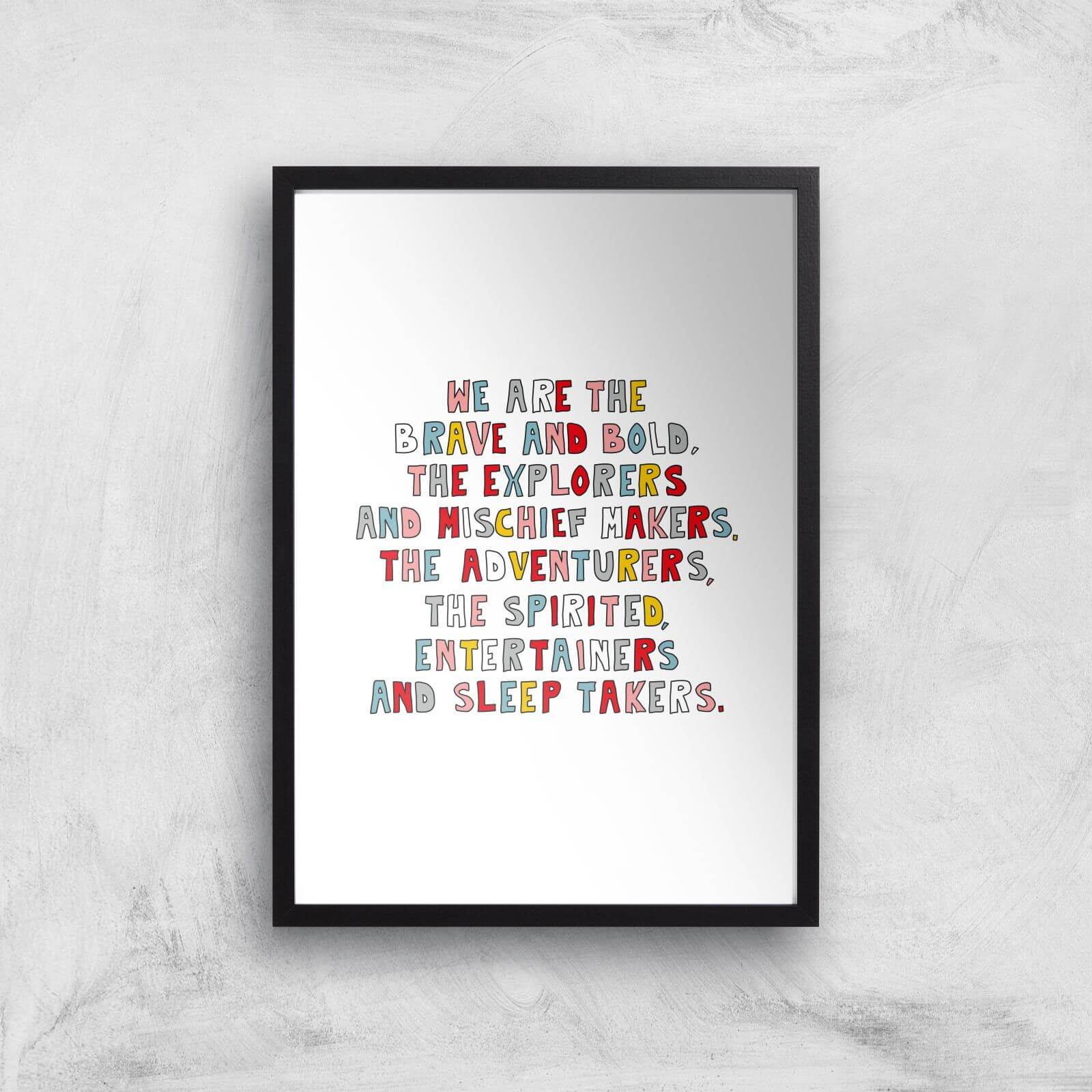 We Are The Young Giclée Art Print - A2 - Black Frame