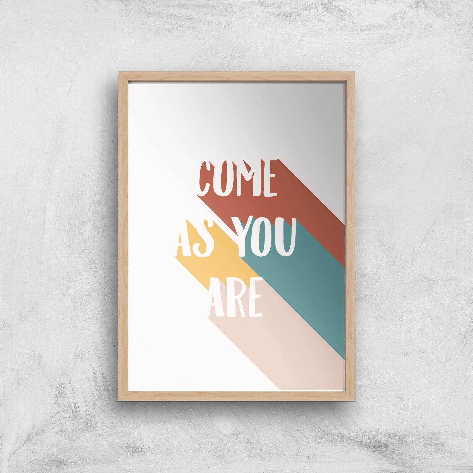 Come As You Are Giclée Art Print - A3 - Wooden Frame