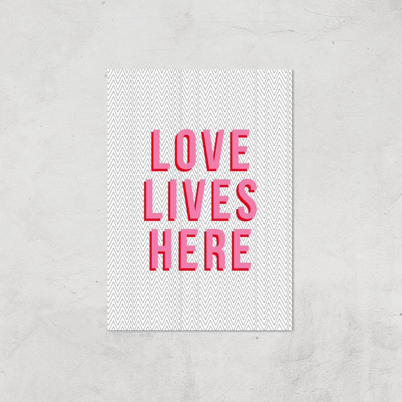 Love Lives Here Giclée Art Print - A2 - Print Only