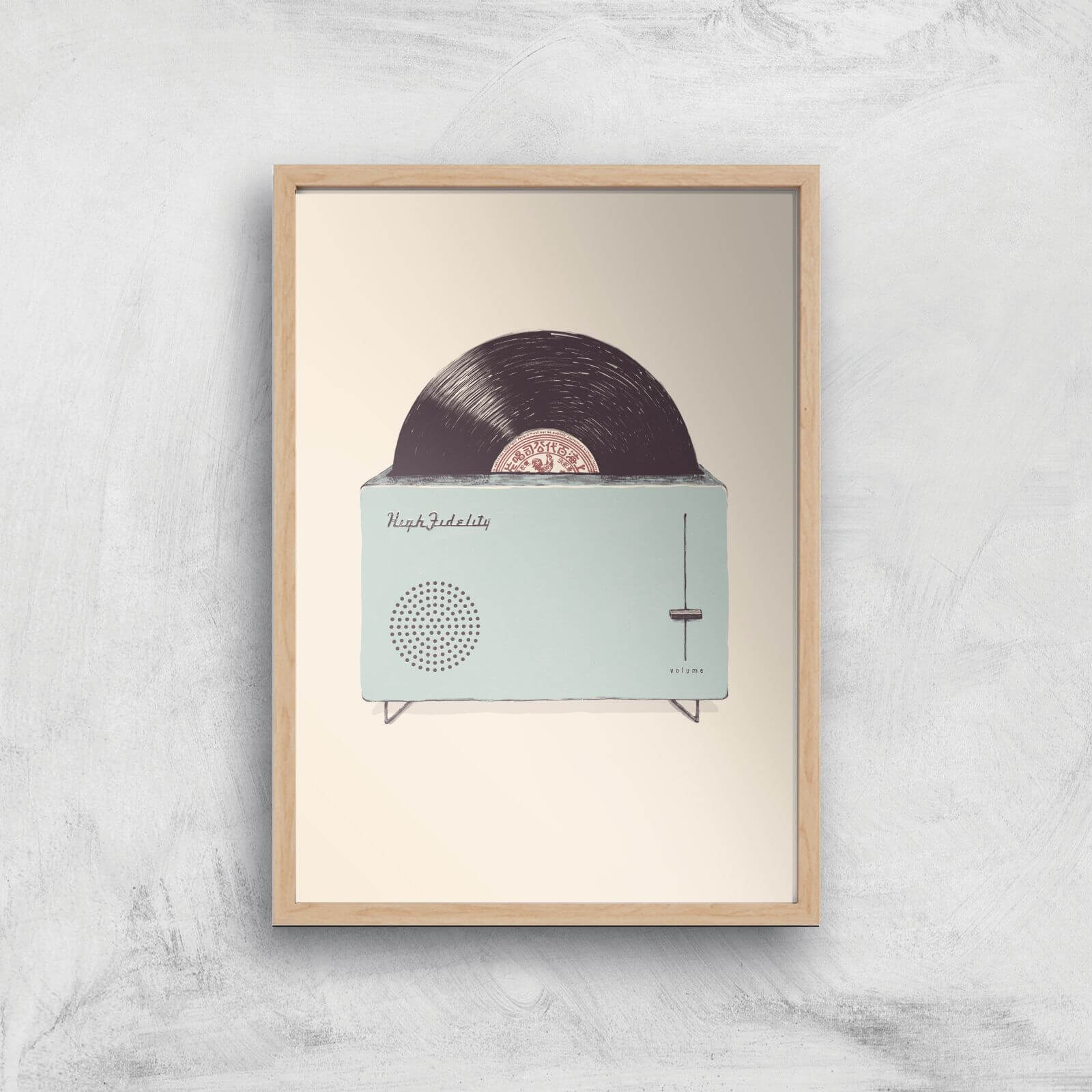 Florent Bodart High Fidelity Art Print - A4 - Wood Frame