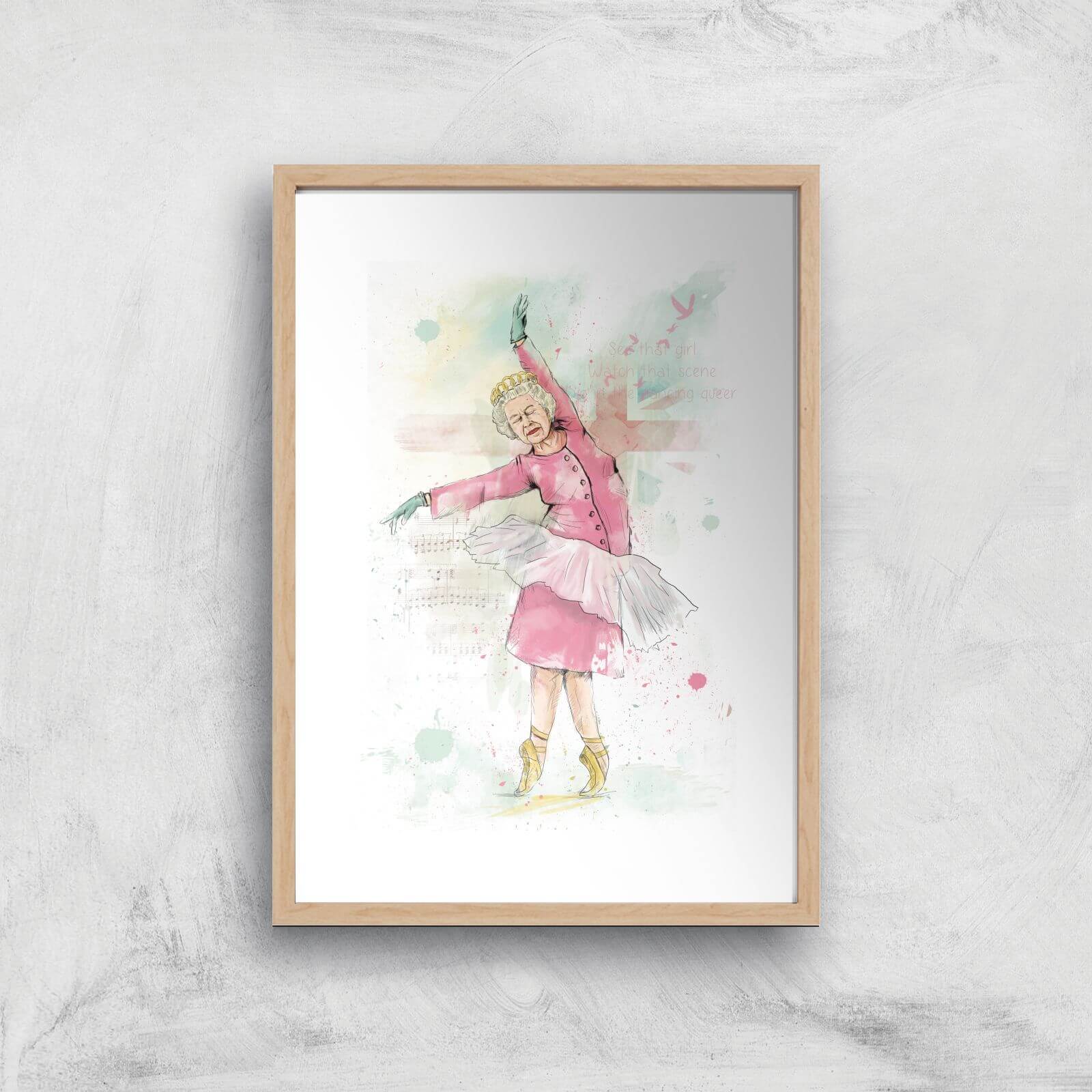 Balazs Solti Dancing Queen Art Print - A4 - Wood Frame