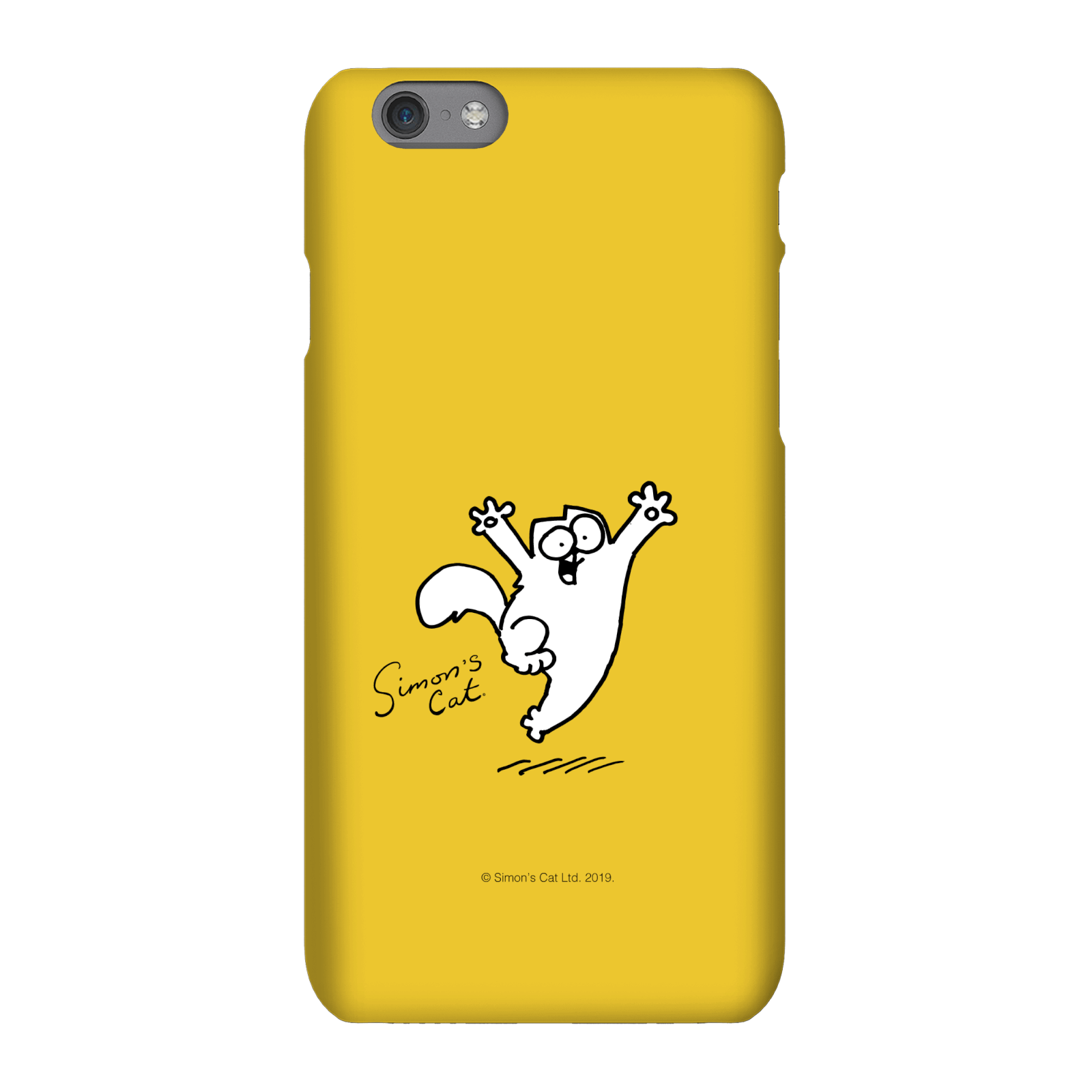 Simons Cat Joyful Cat Phone Case for iPhone and Android - iPhone XS - Snap Case - Matte