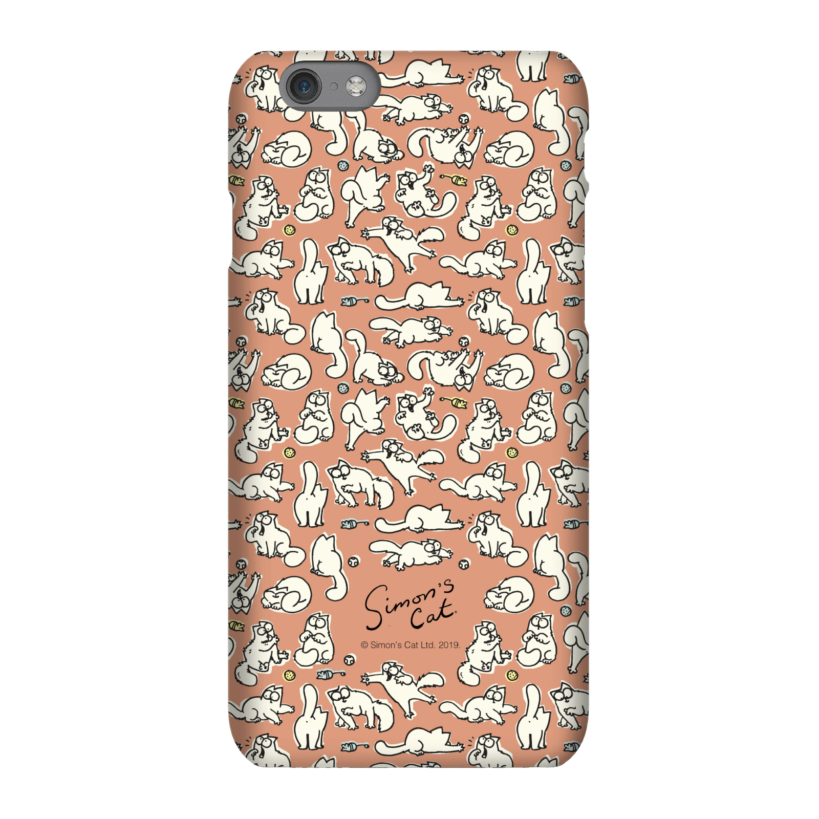 Simons Cat Chasing Toys Phone Case for iPhone and Android - iPhone XS - Snap Case - Matte